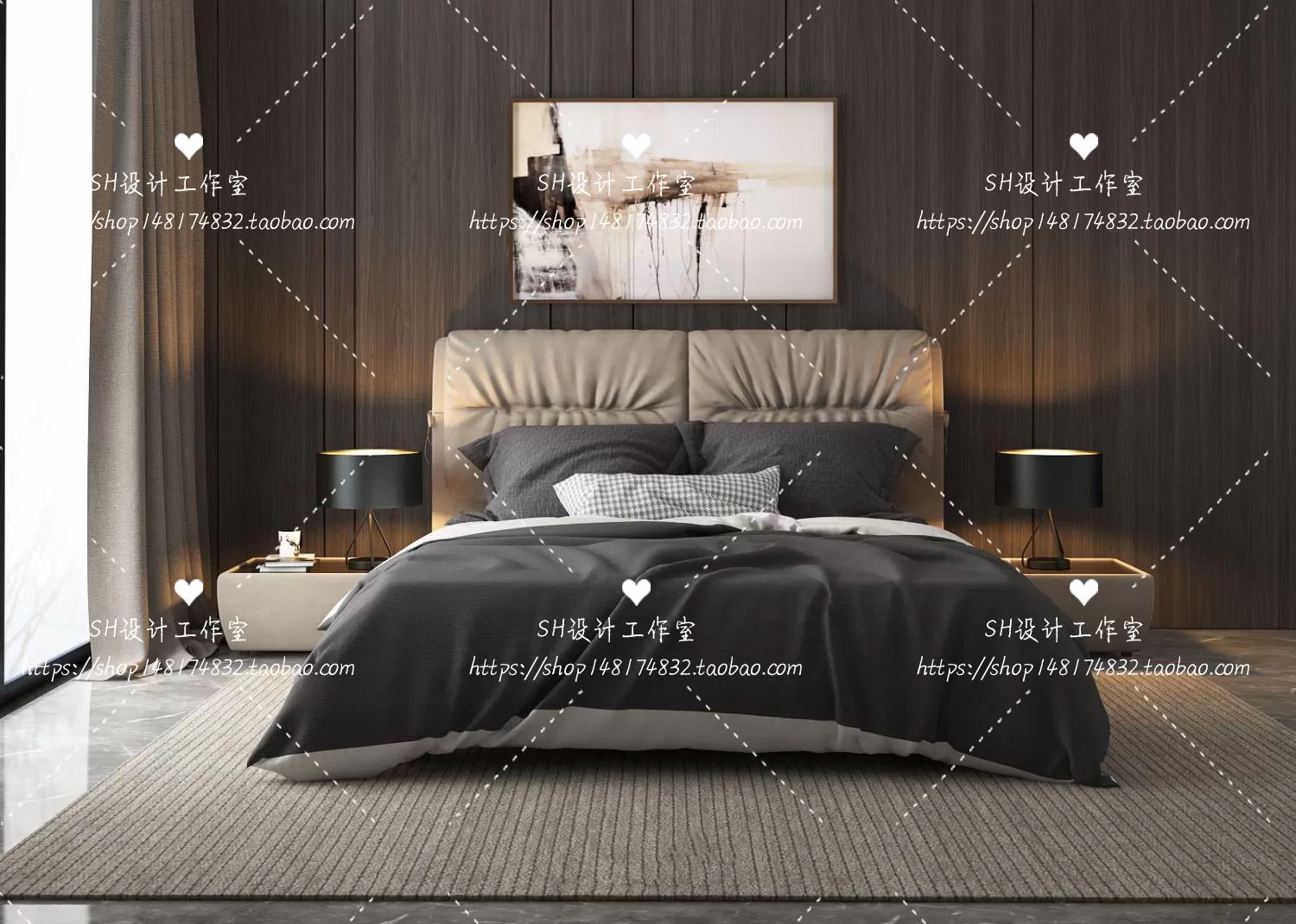 Bed – 3D Models – 1760