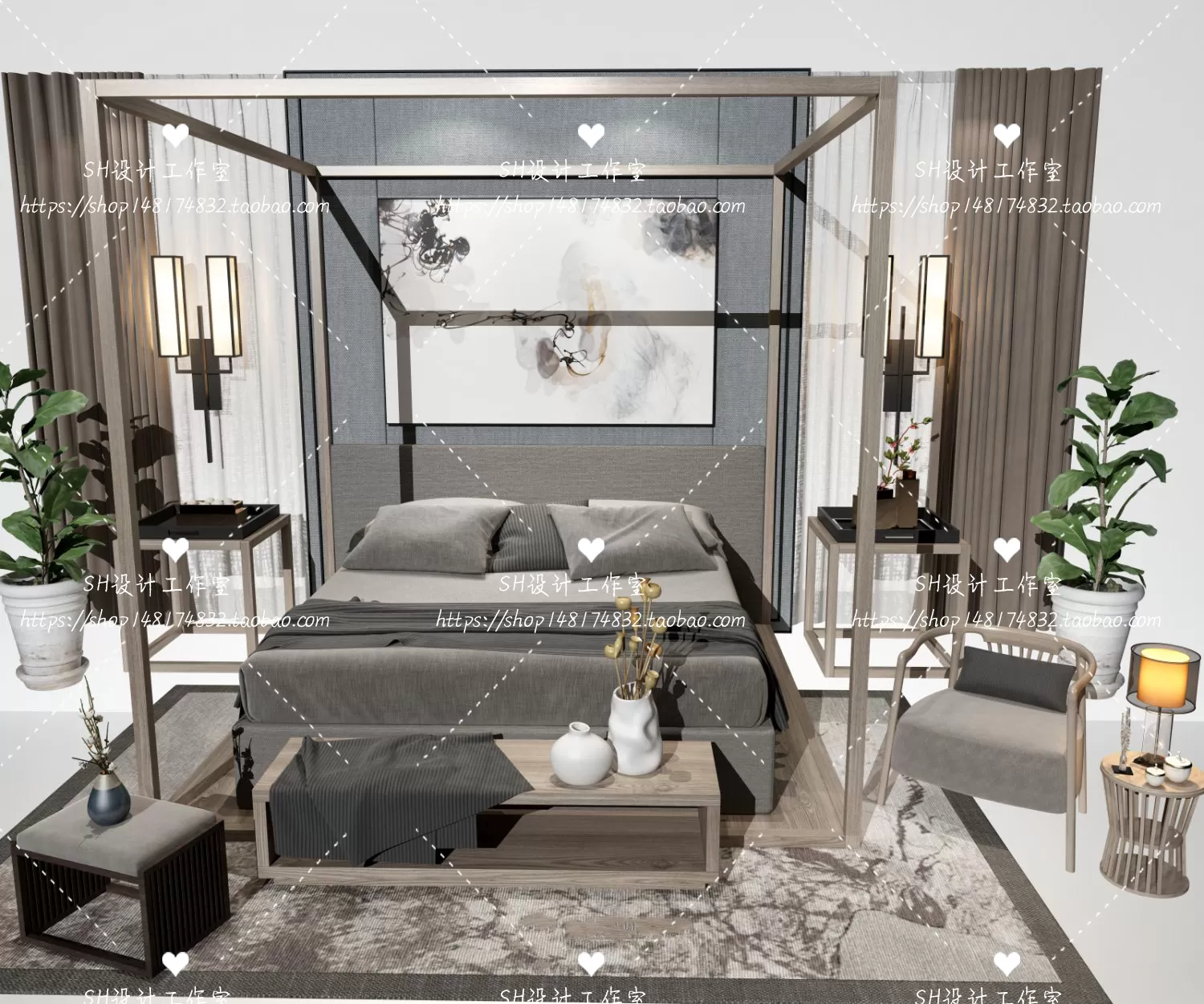 Bed – 3D Models – 1762