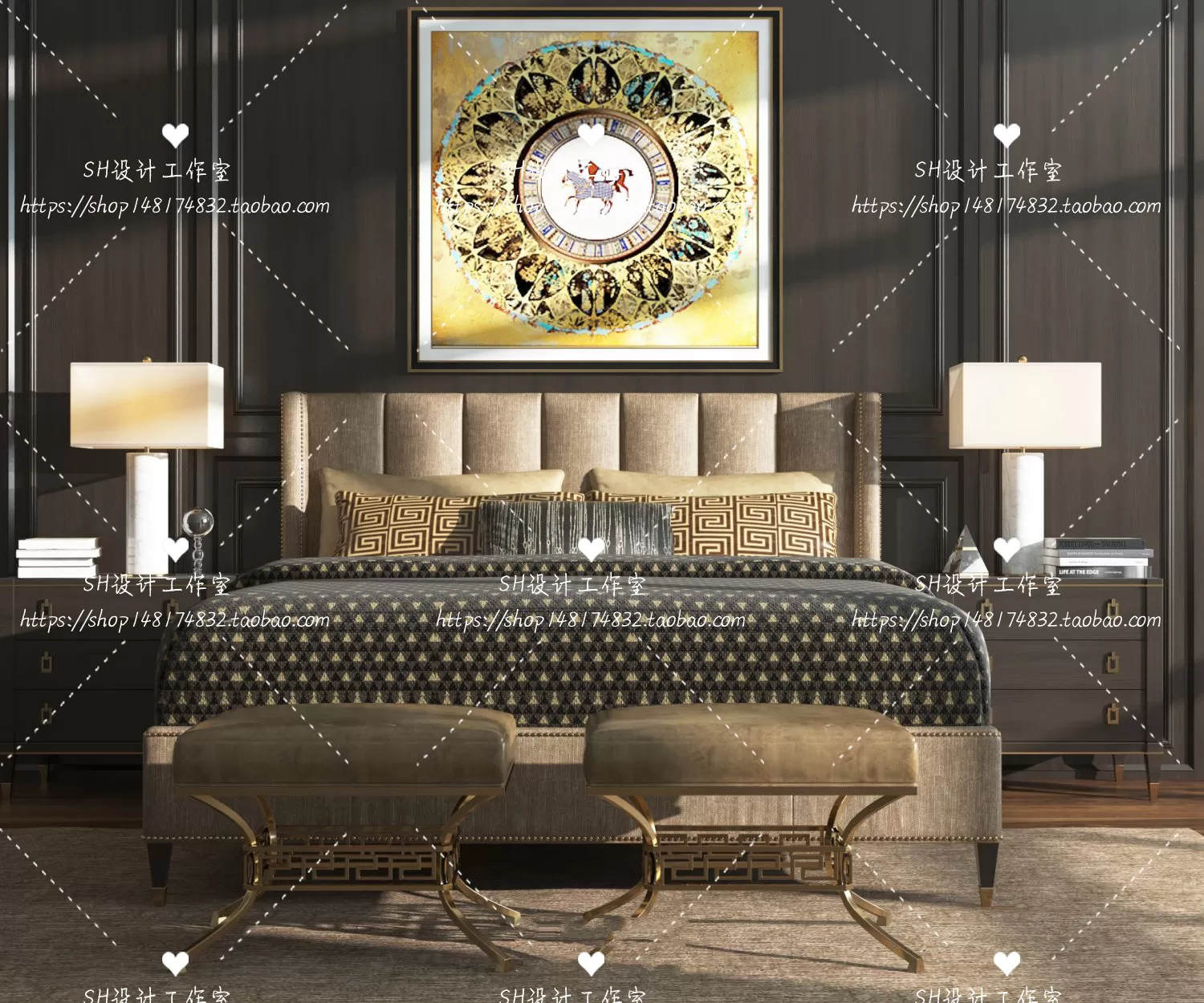 Bed – 3D Models – 1766