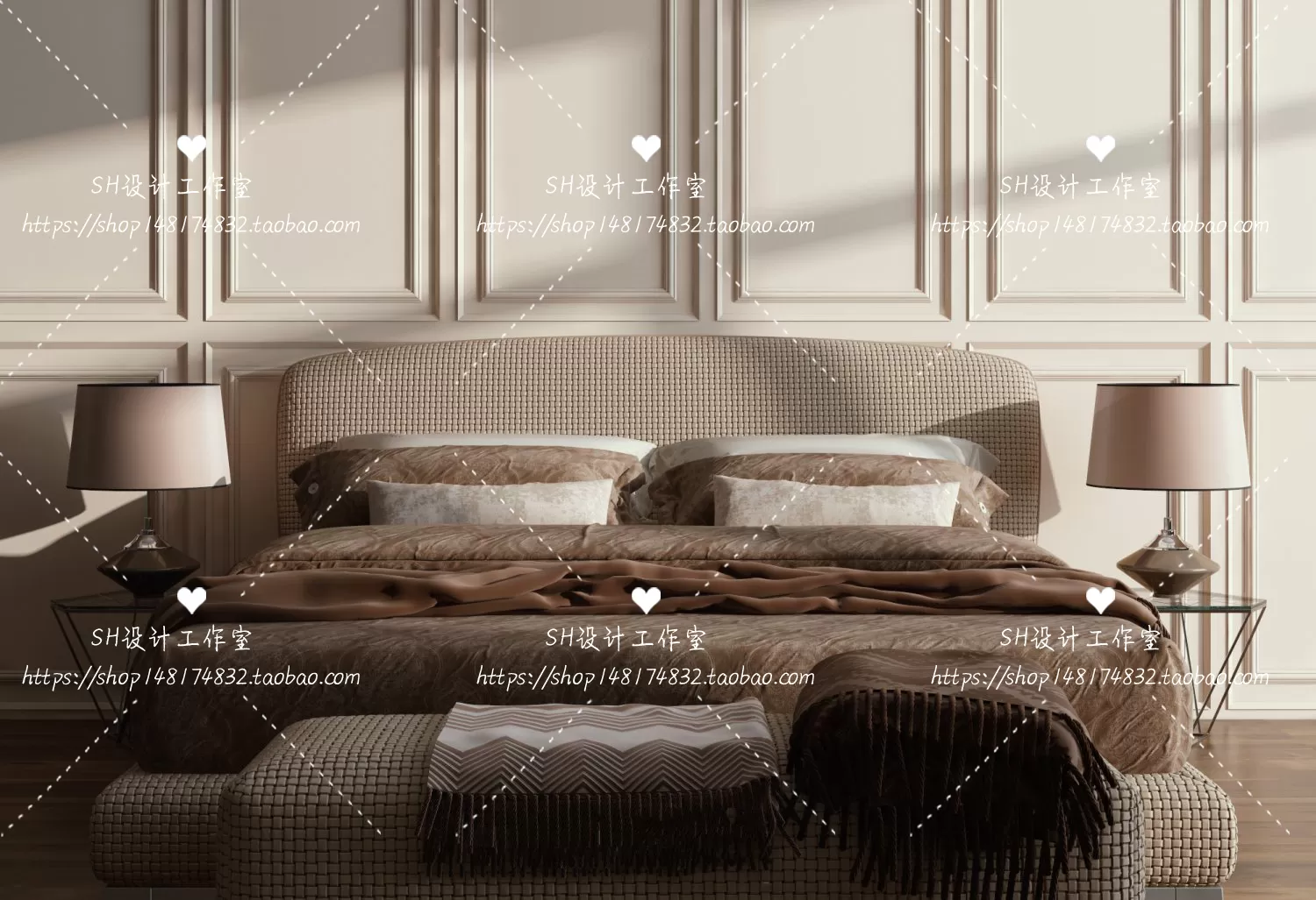 Bed – 3D Models – 1768