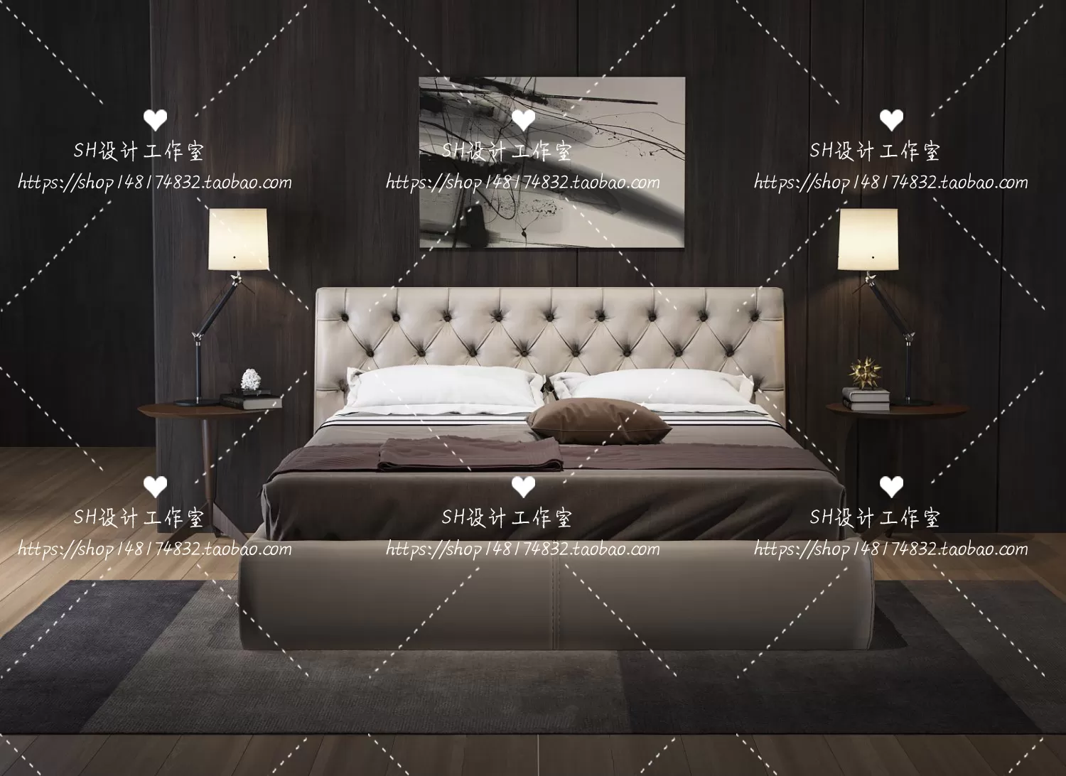 Bed – 3D Models – 1770