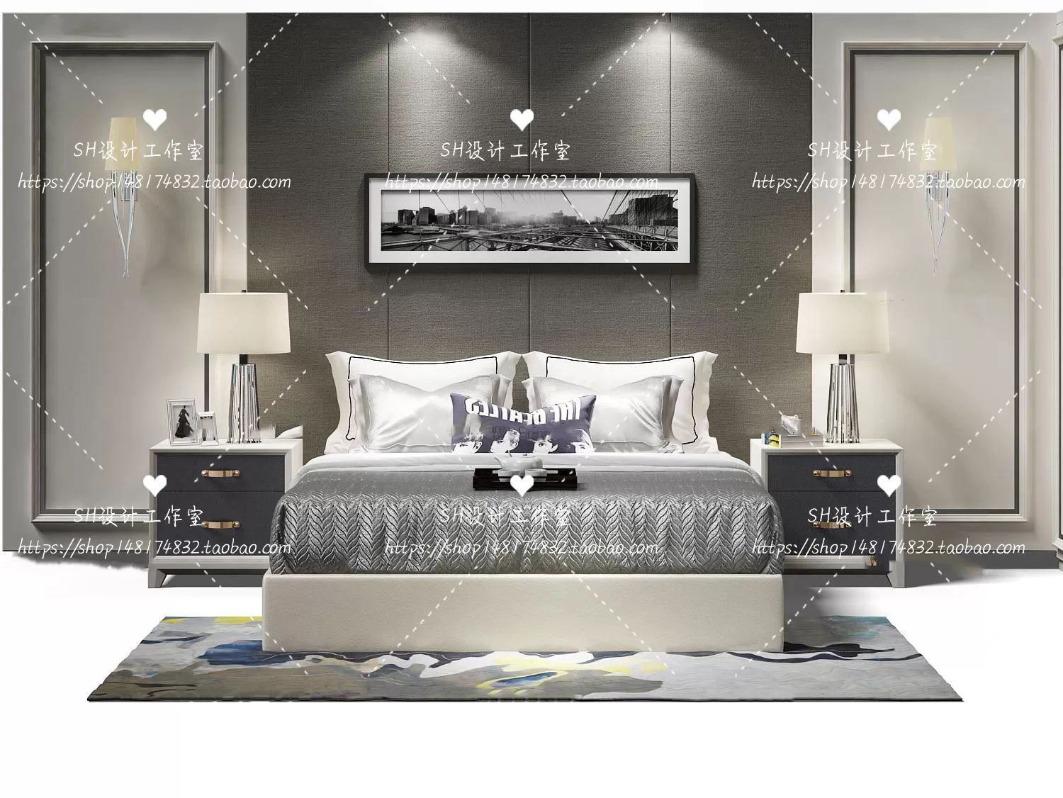 Bed – 3D Models – 1777