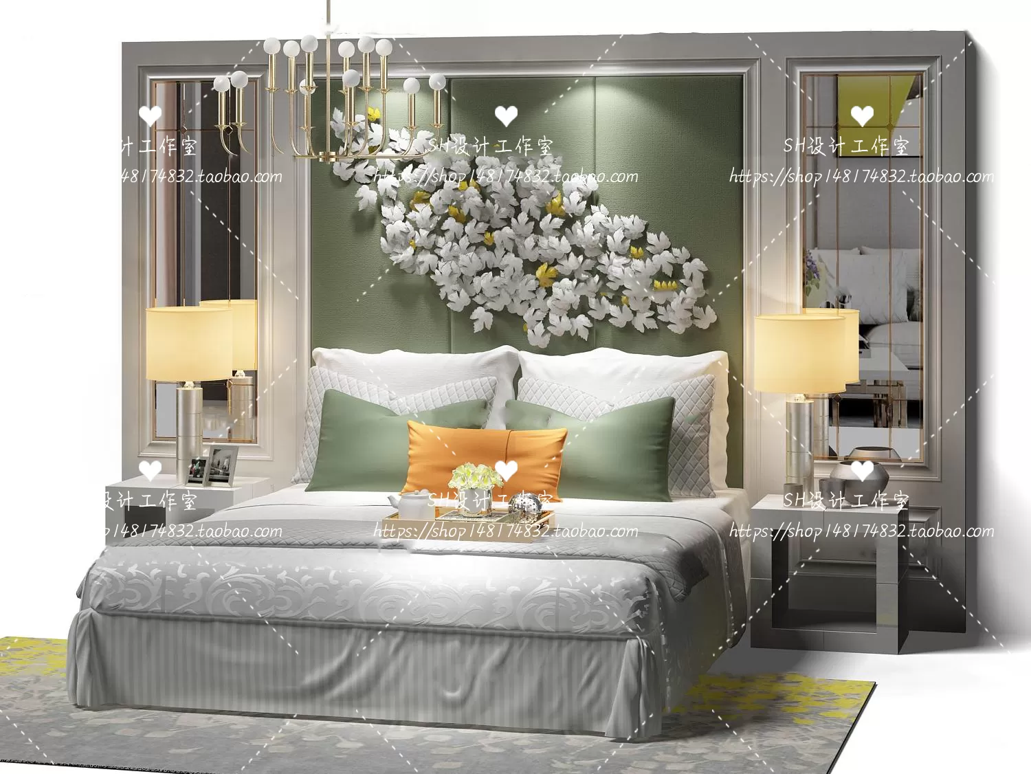 Bed – 3D Models – 1779