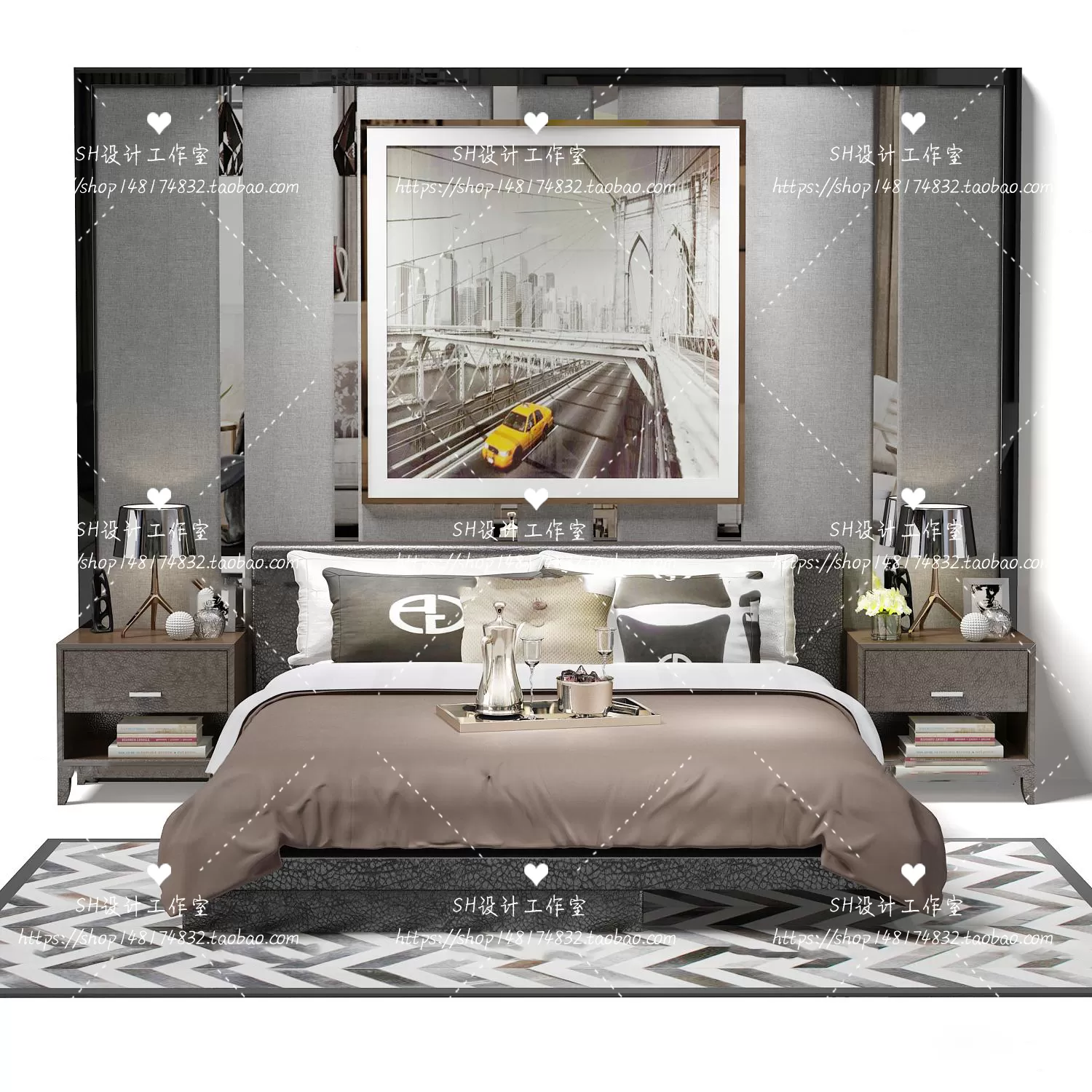 Bed – 3D Models – 1791