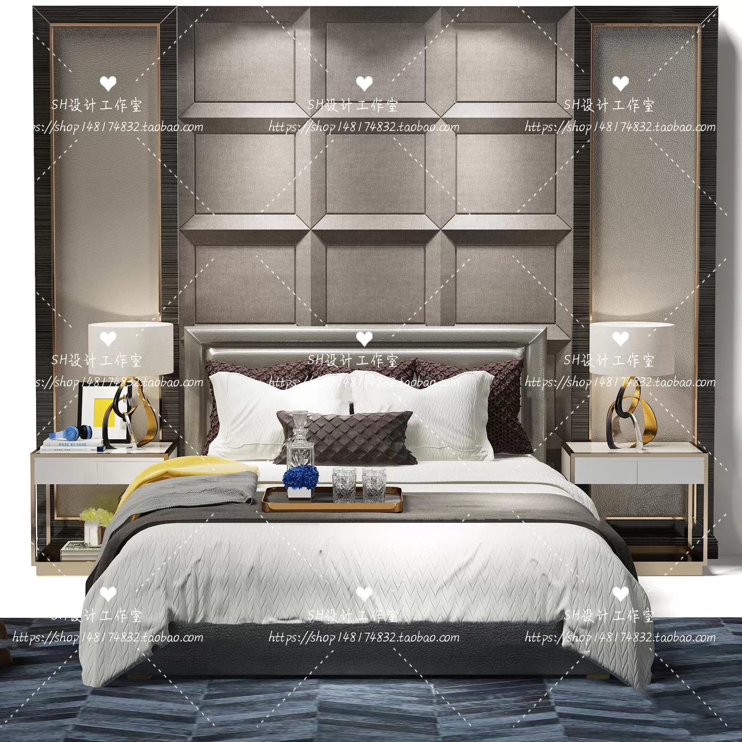 Bed – 3D Models – 1792