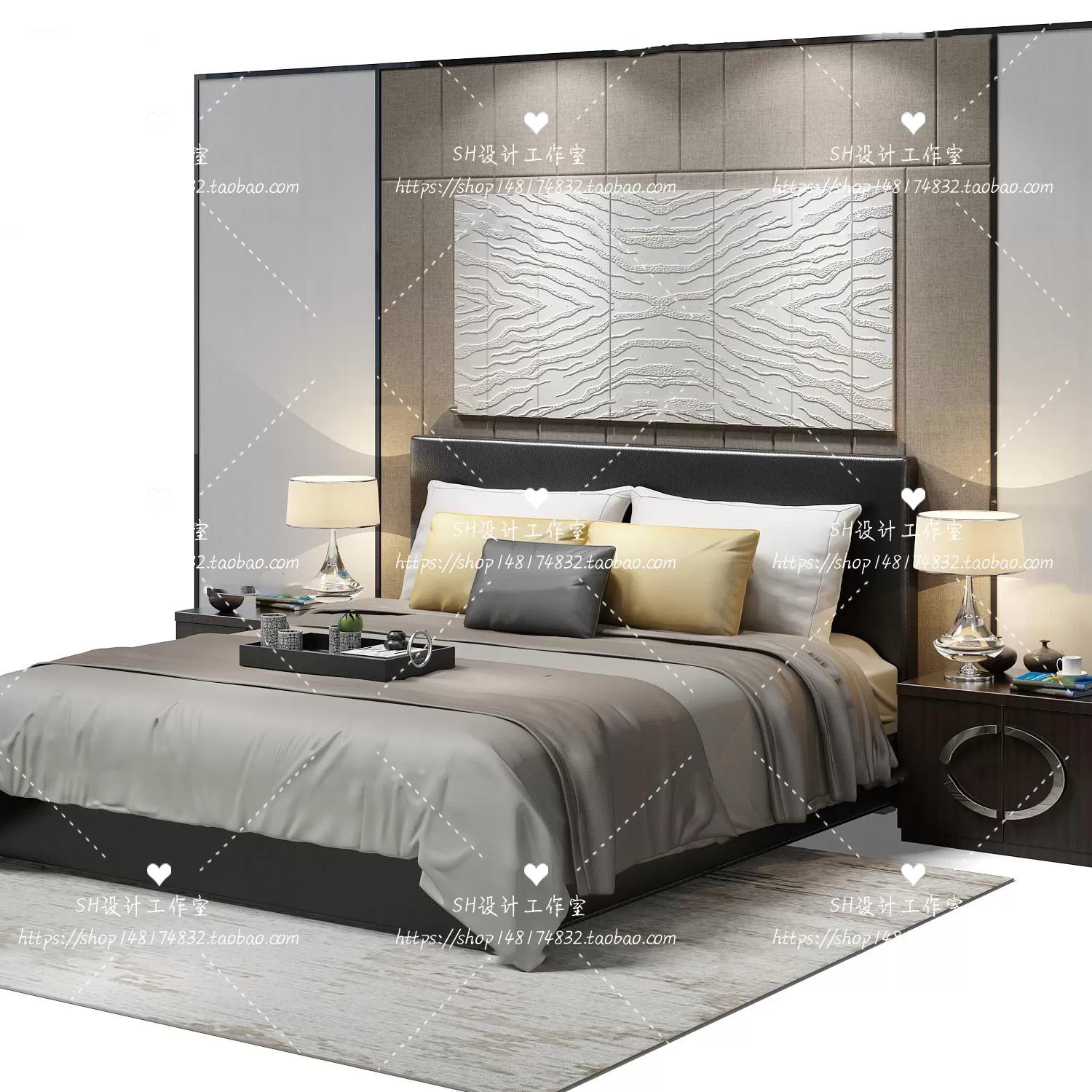 Bed – 3D Models – 1797