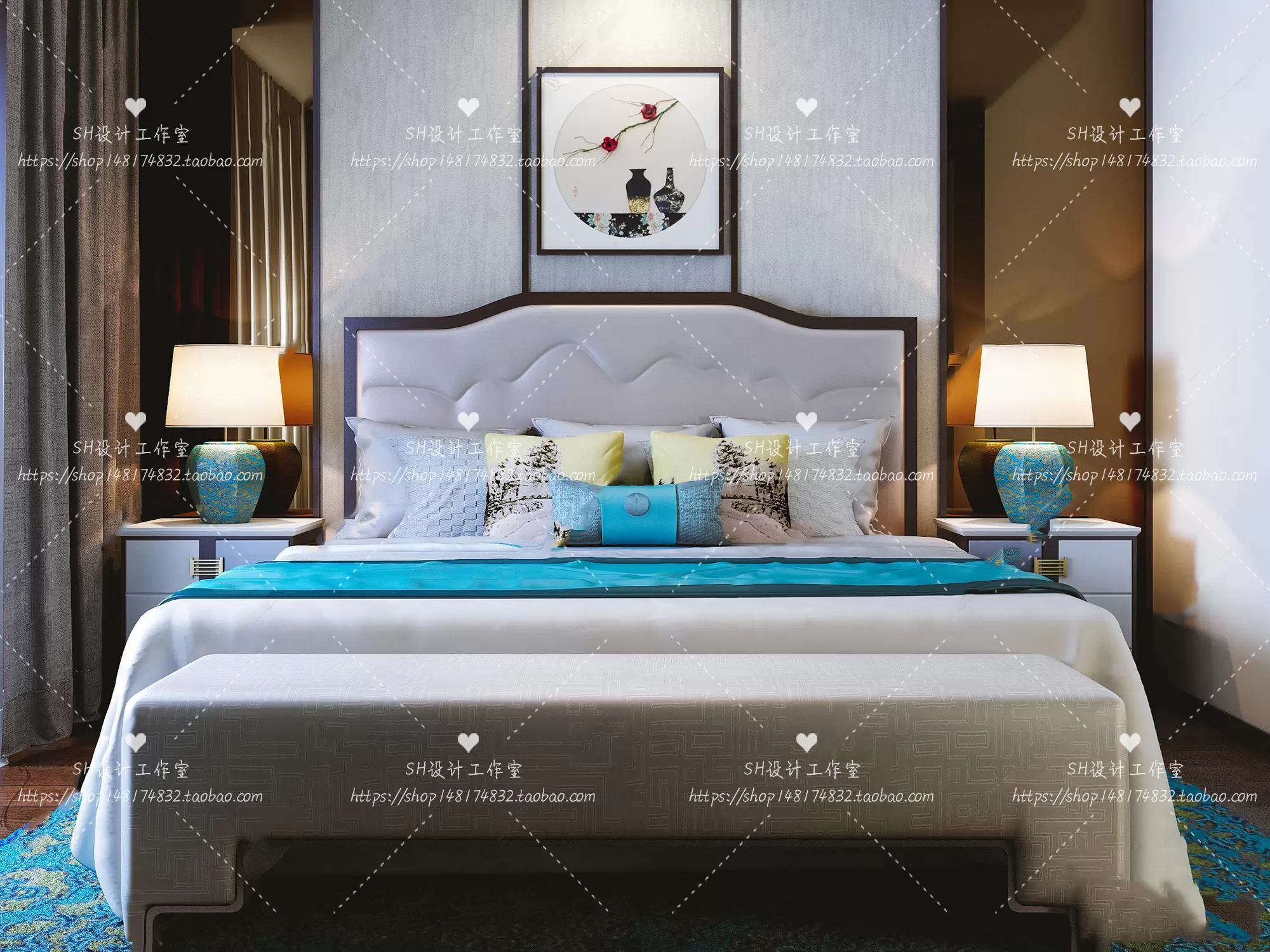 Bed – 3D Models – 1810