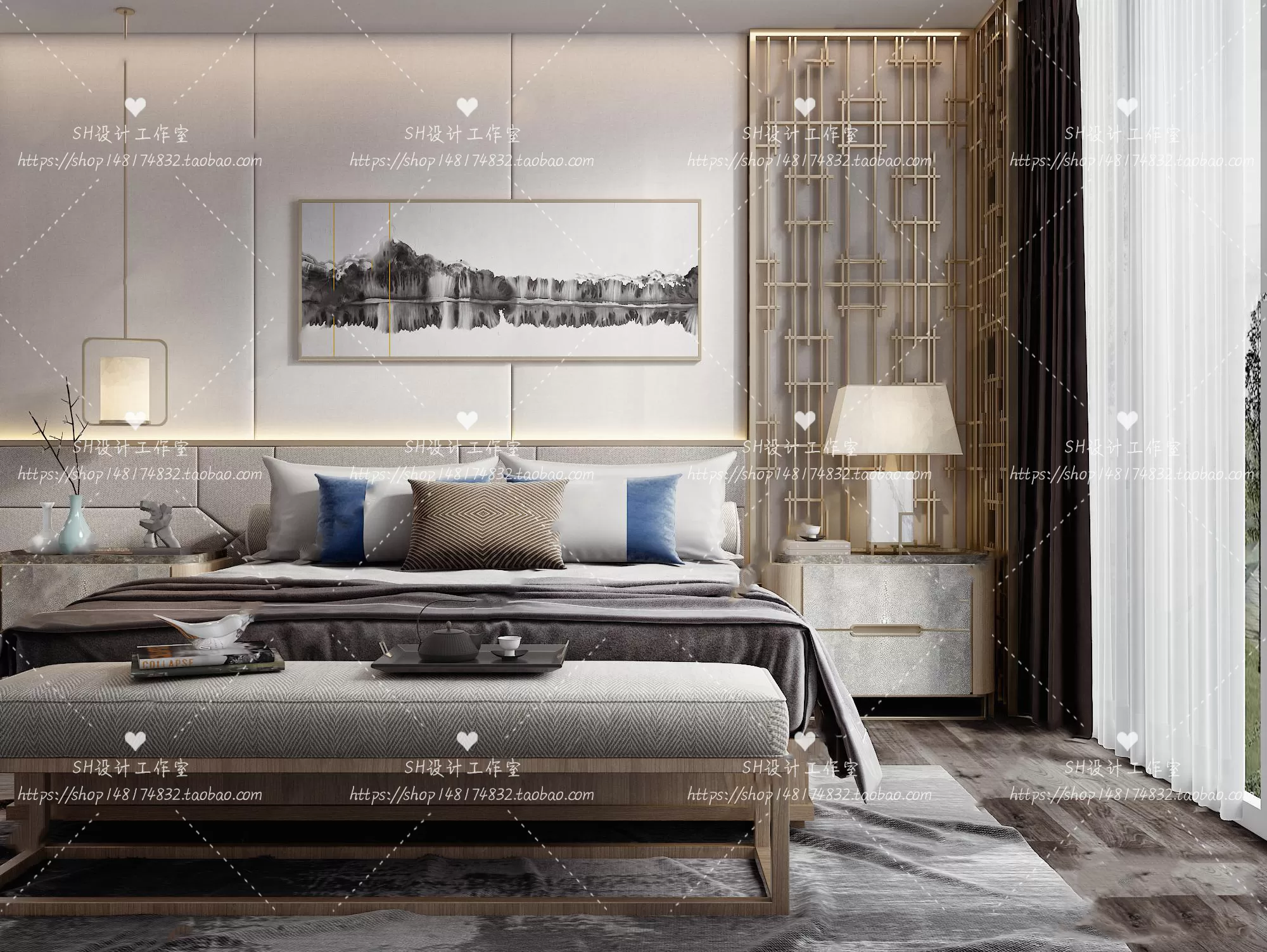 Bed – 3D Models – 1813