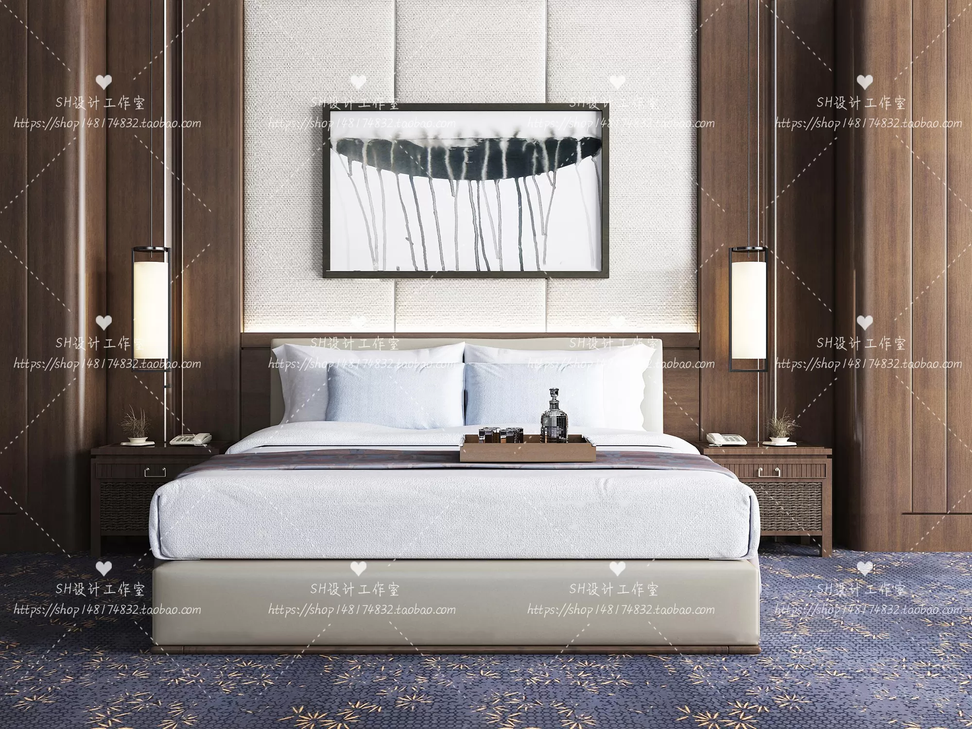Bed – 3D Models – 1815