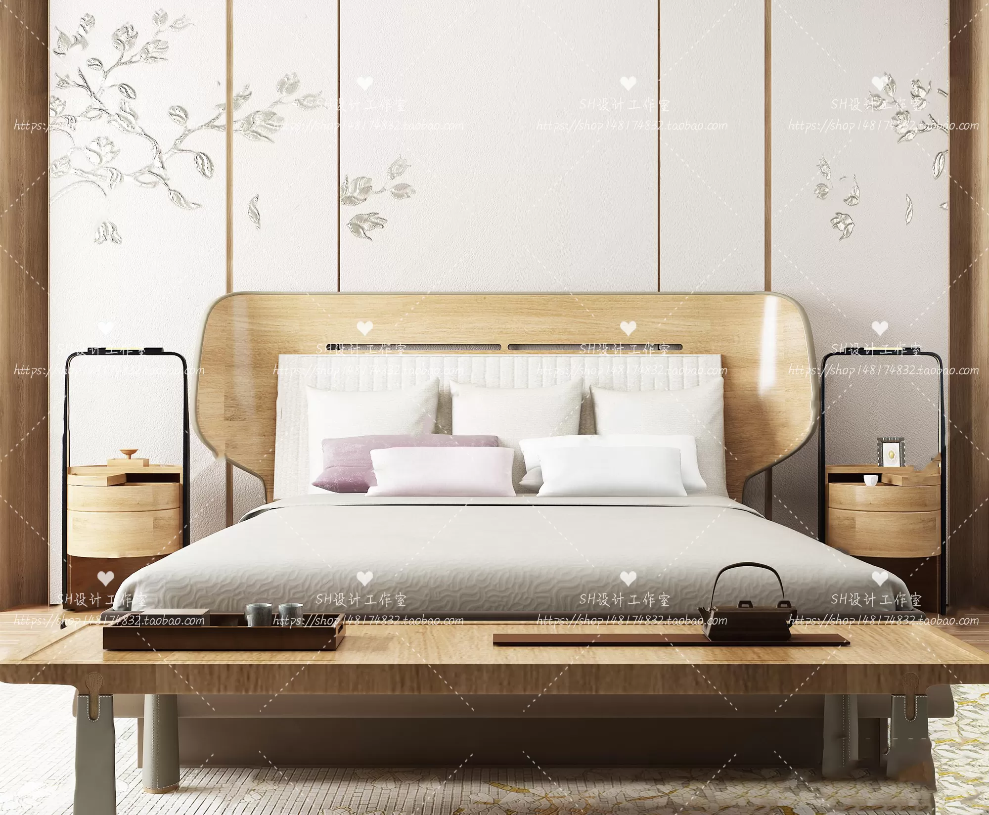 Bed – 3D Models – 1817