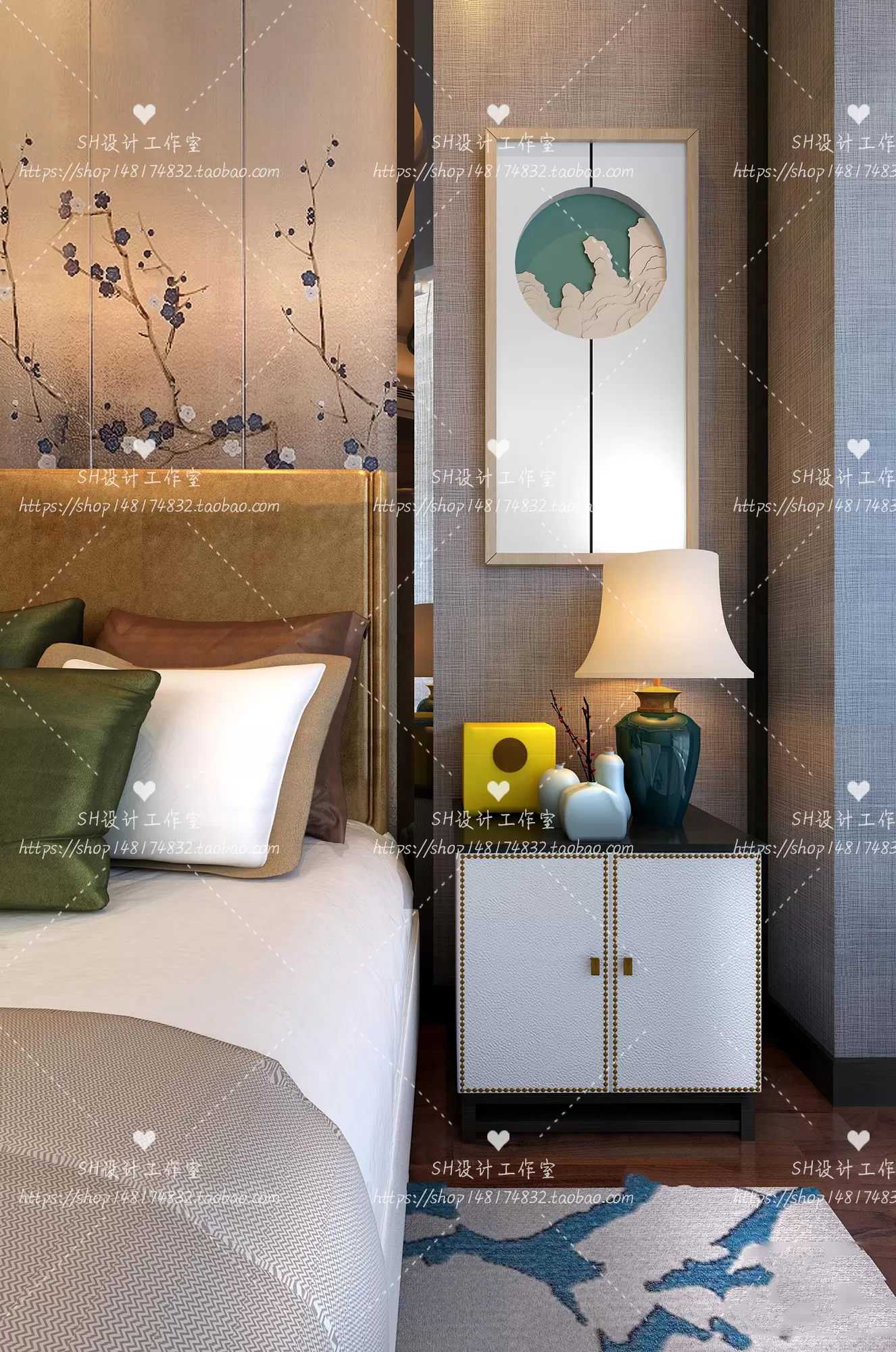 Bed – 3D Models – 1849