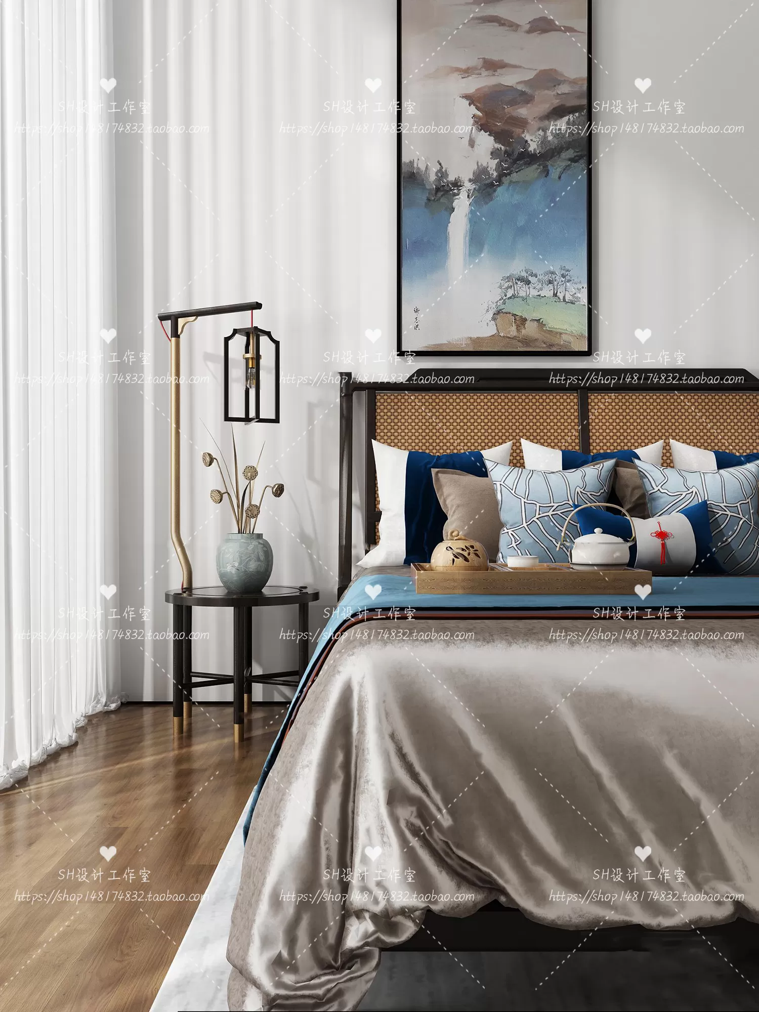 Bed – 3D Models – 1850