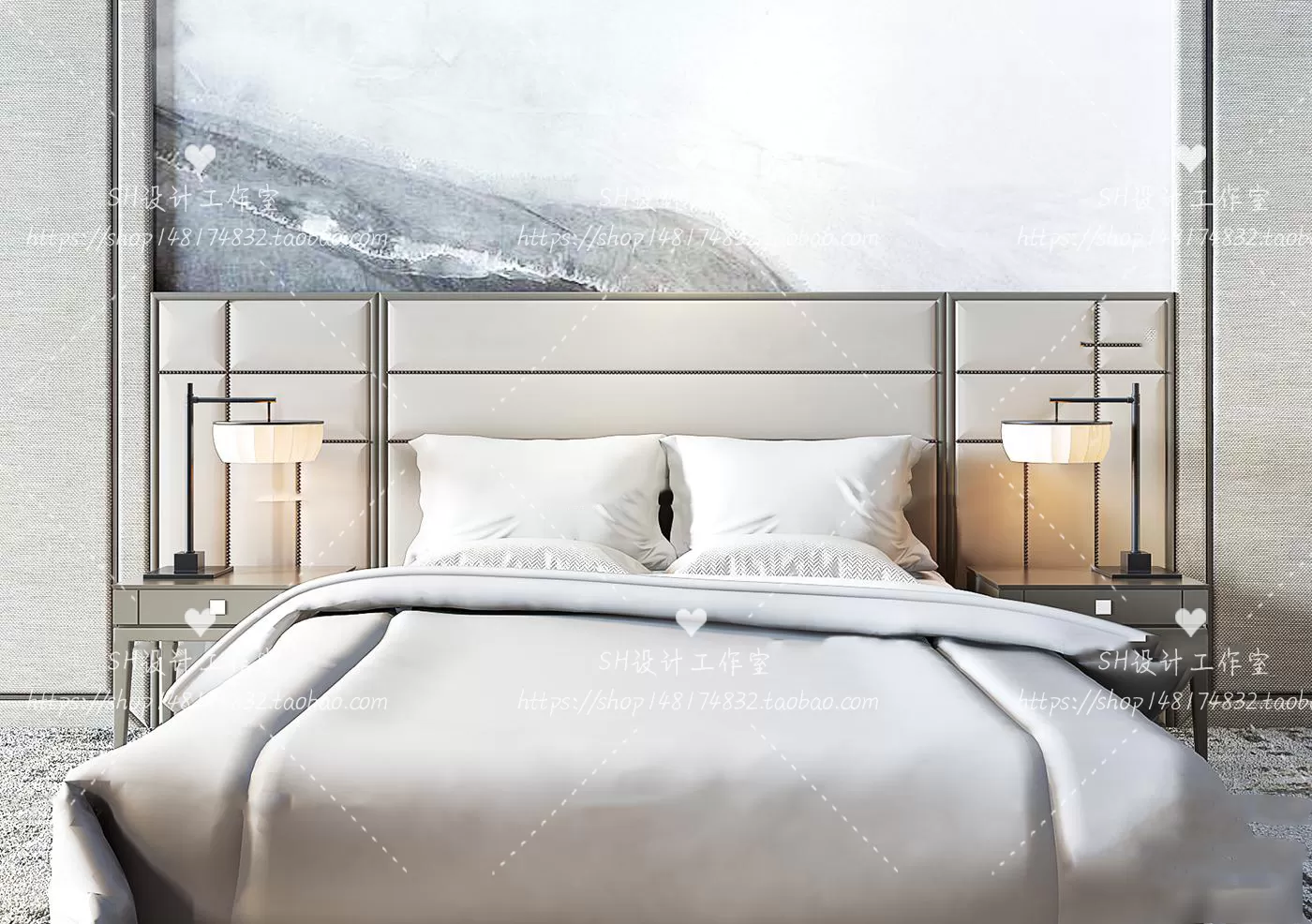 Bed – 3D Models – 1859