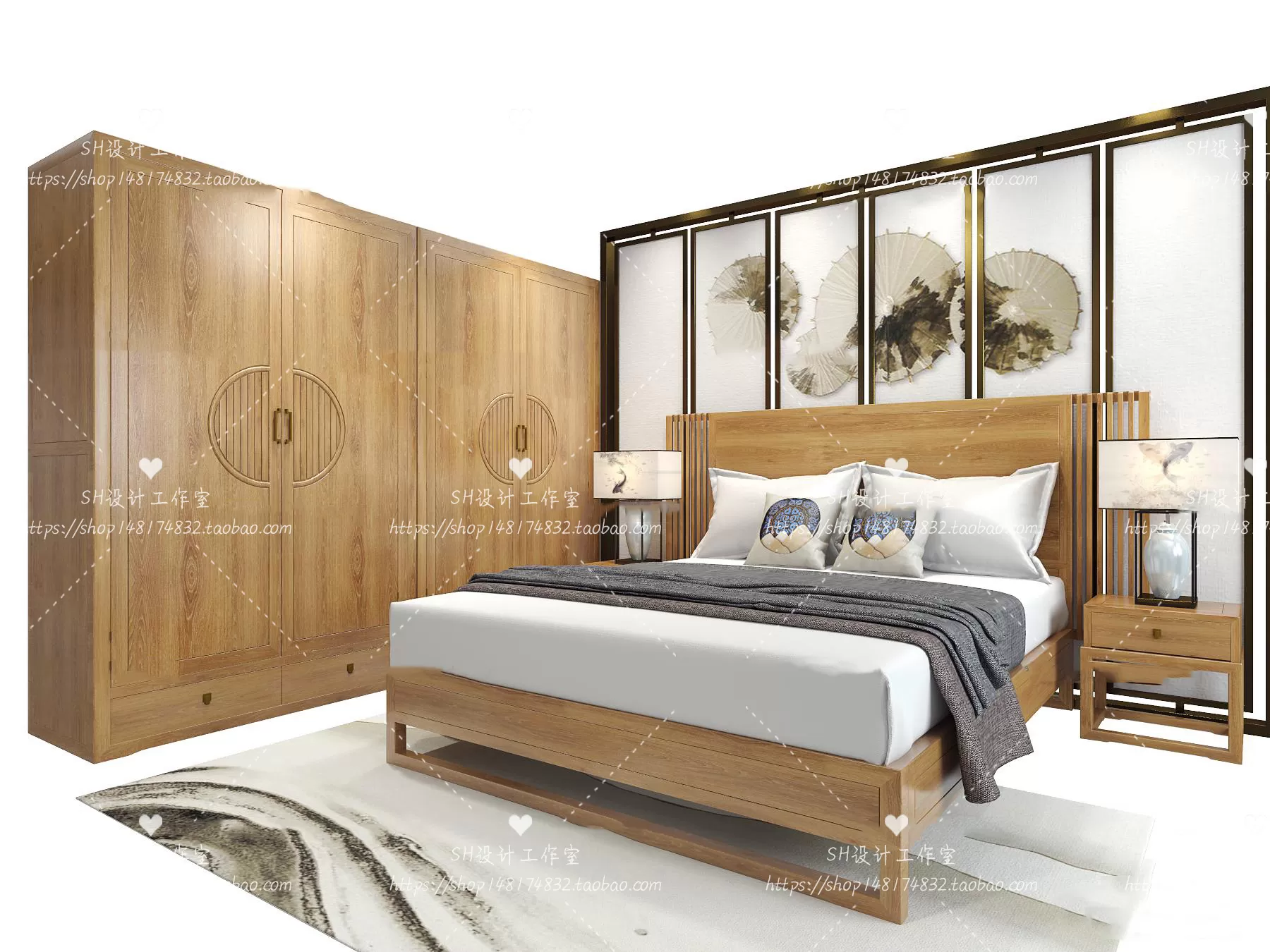 Bed – 3D Models – 1861