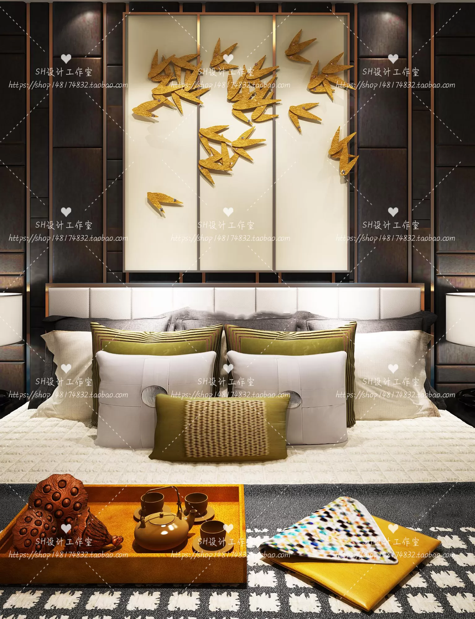 Bed – 3D Models – 1870