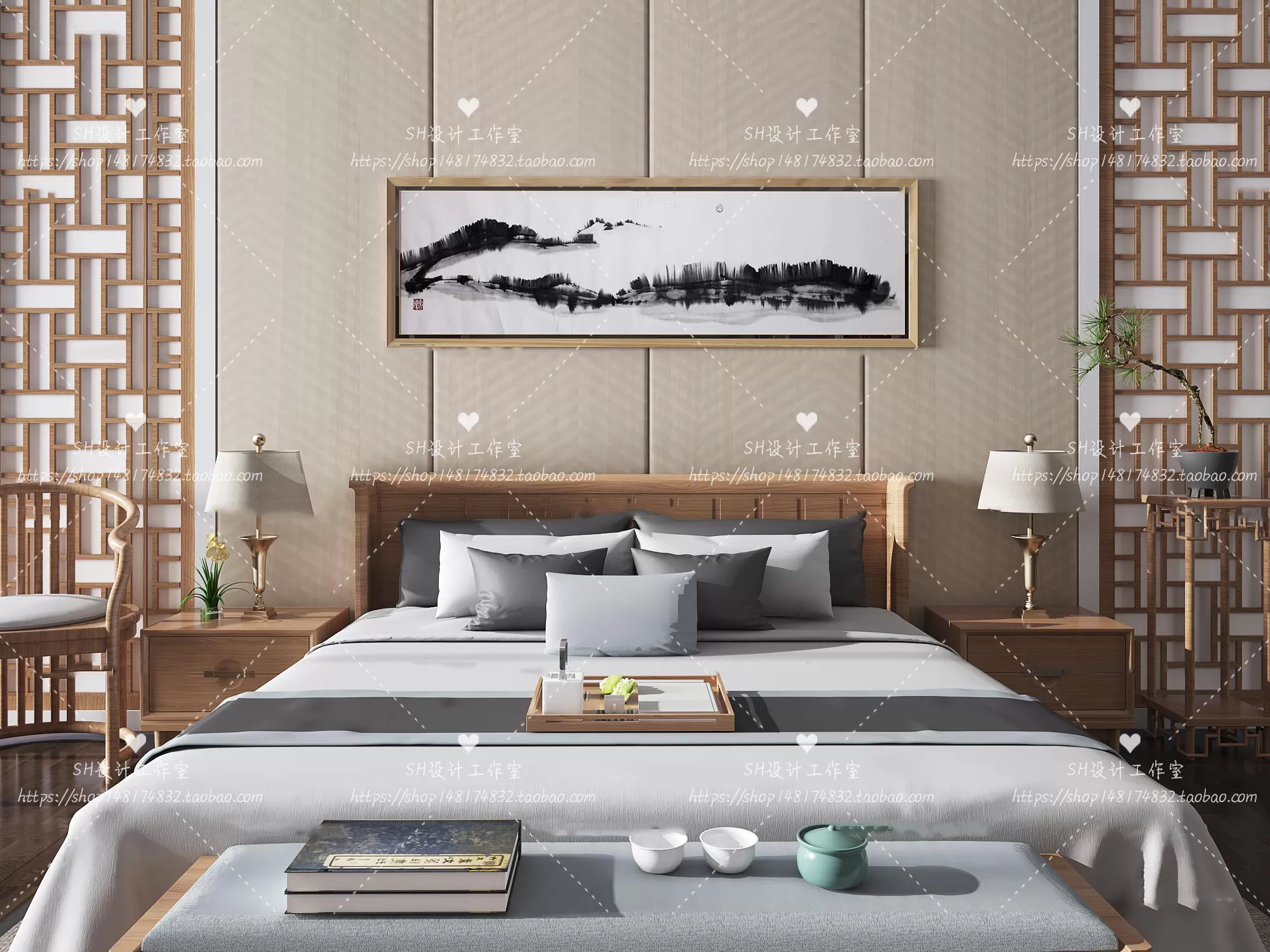 Bed – 3D Models – 1871