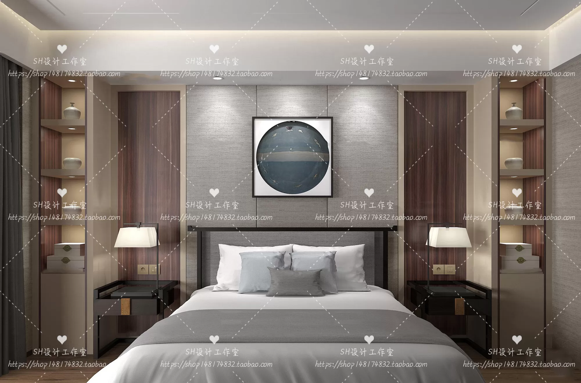 Bed – 3D Models – 1873