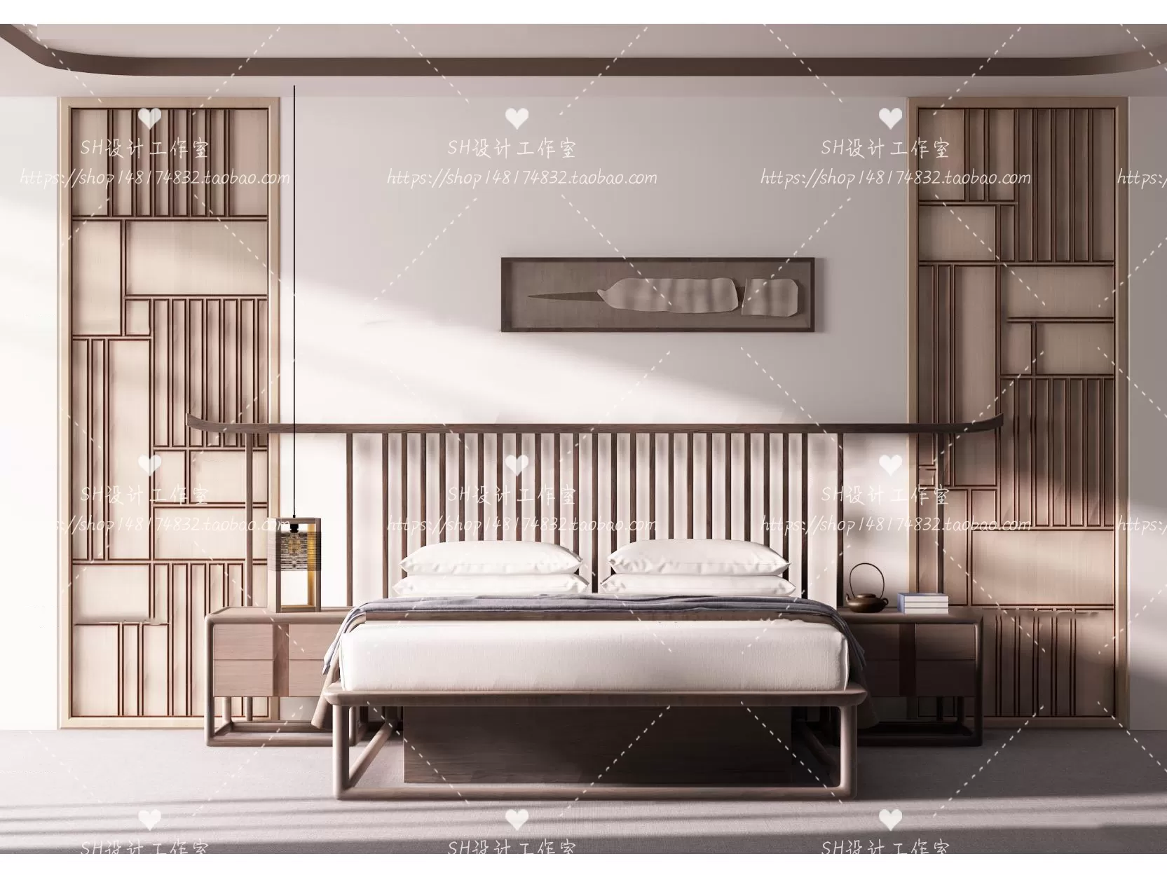 Bed – 3D Models – 1875