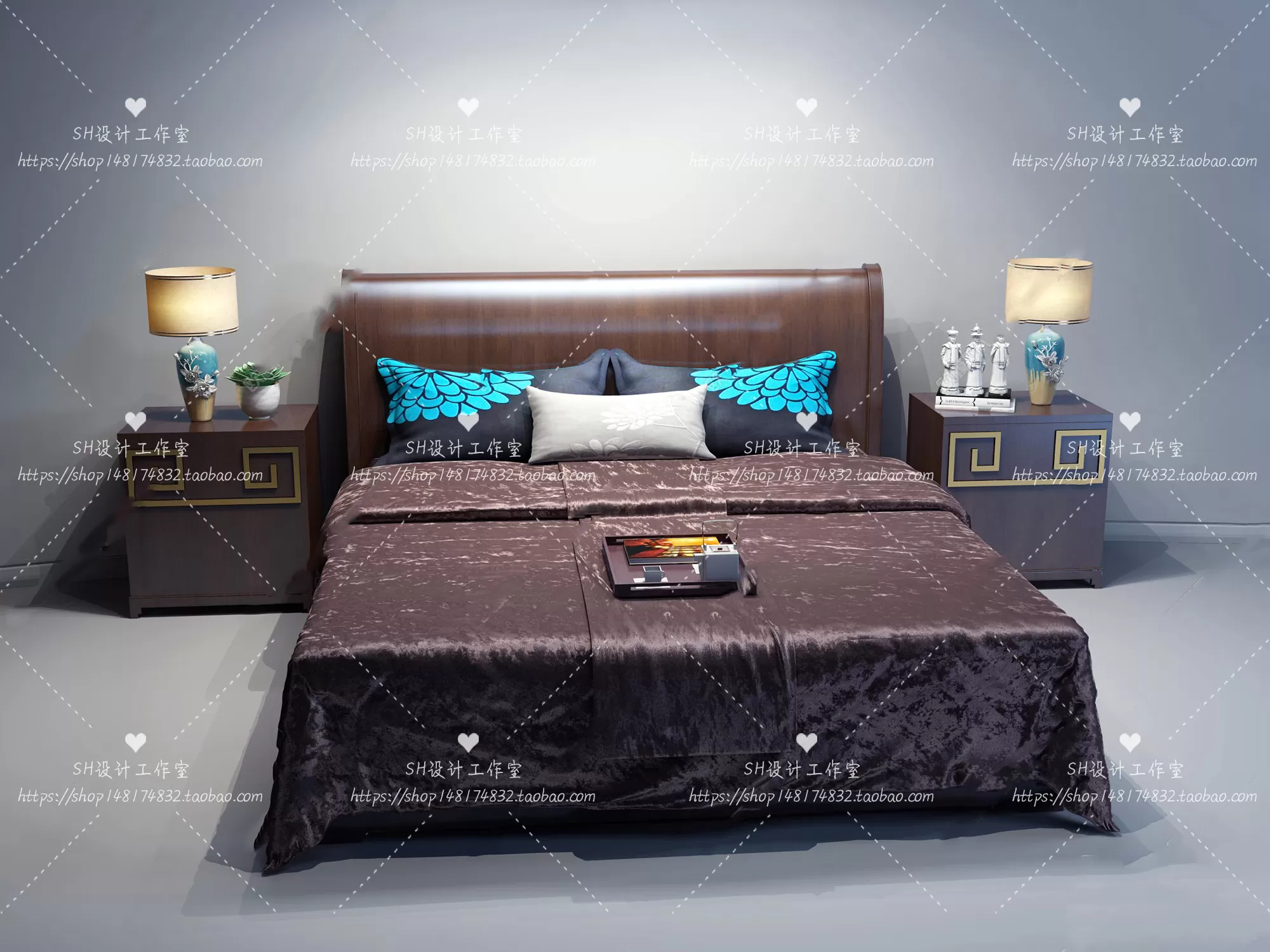 Bed – 3D Models – 1879