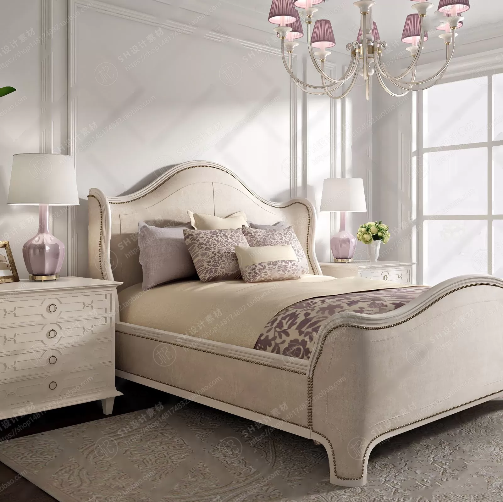 Bed – 3D Models – 1885