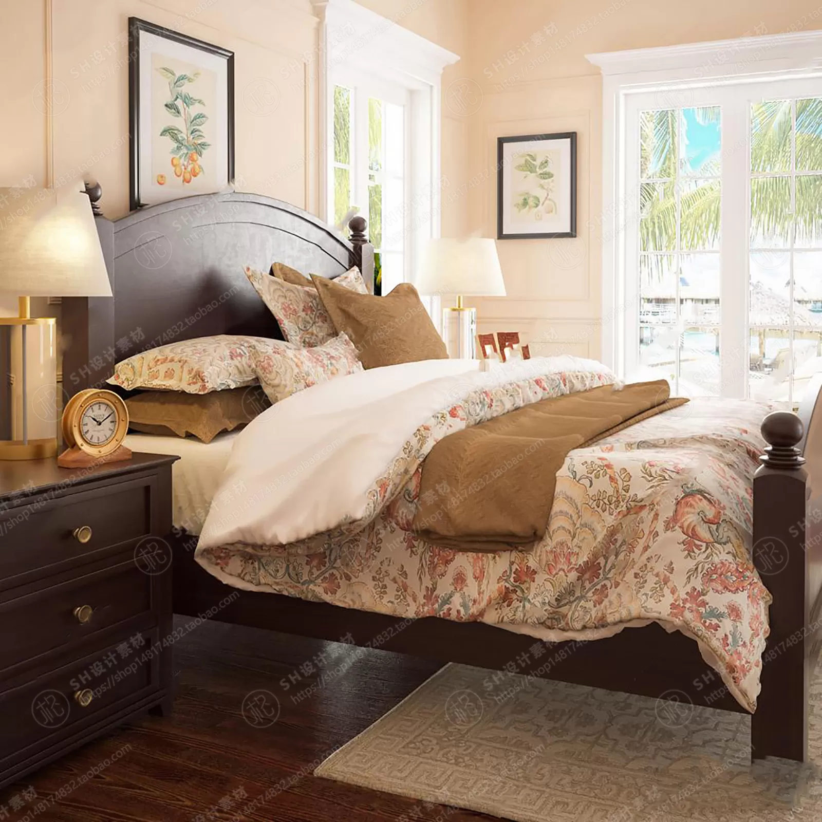 Bed – 3D Models – 1887