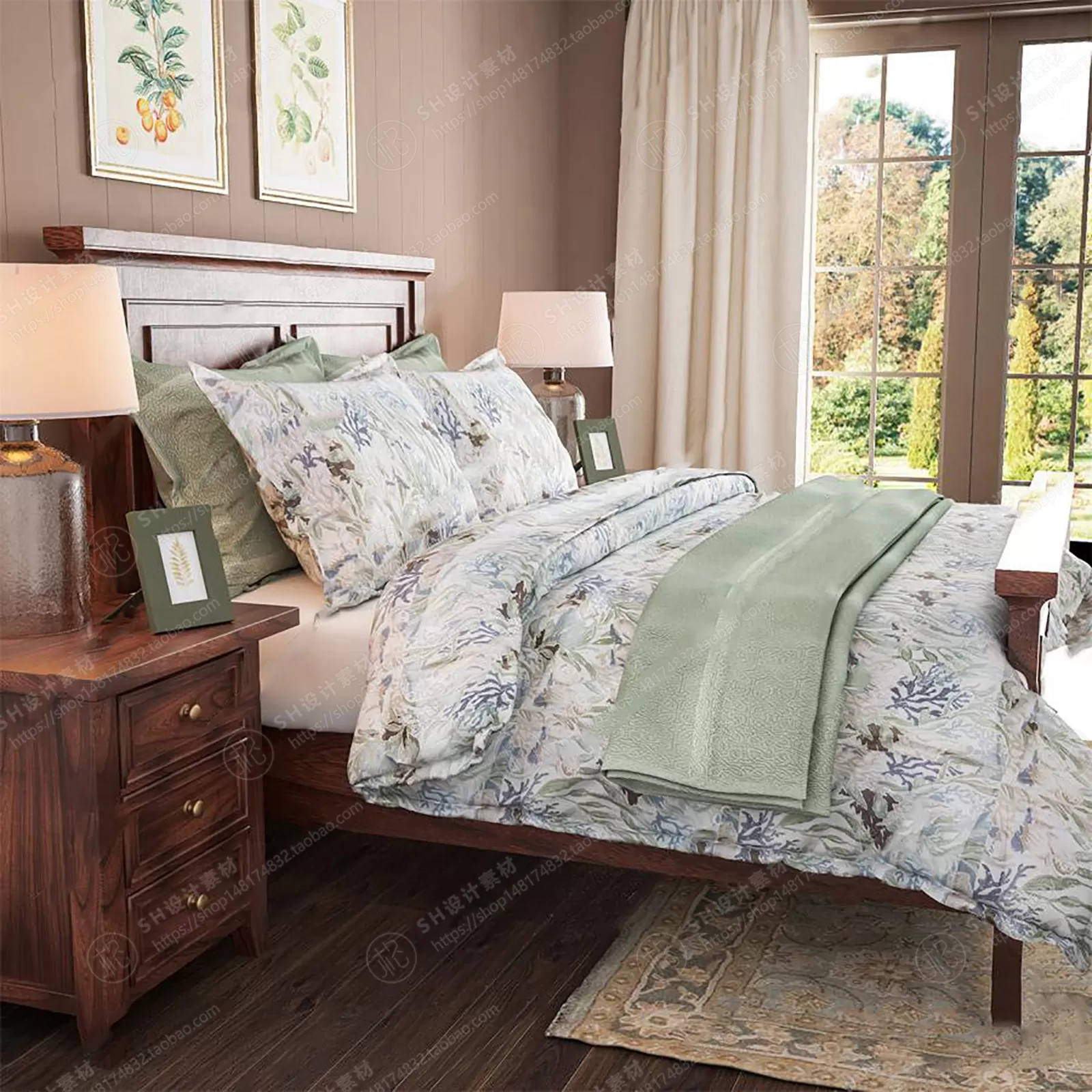 Bed – 3D Models – 1888