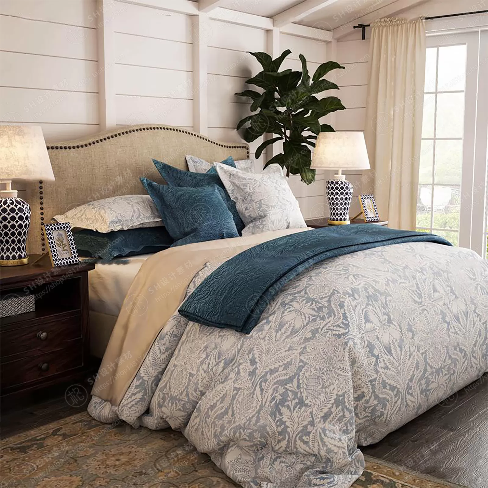 Bed – 3D Models – 1889