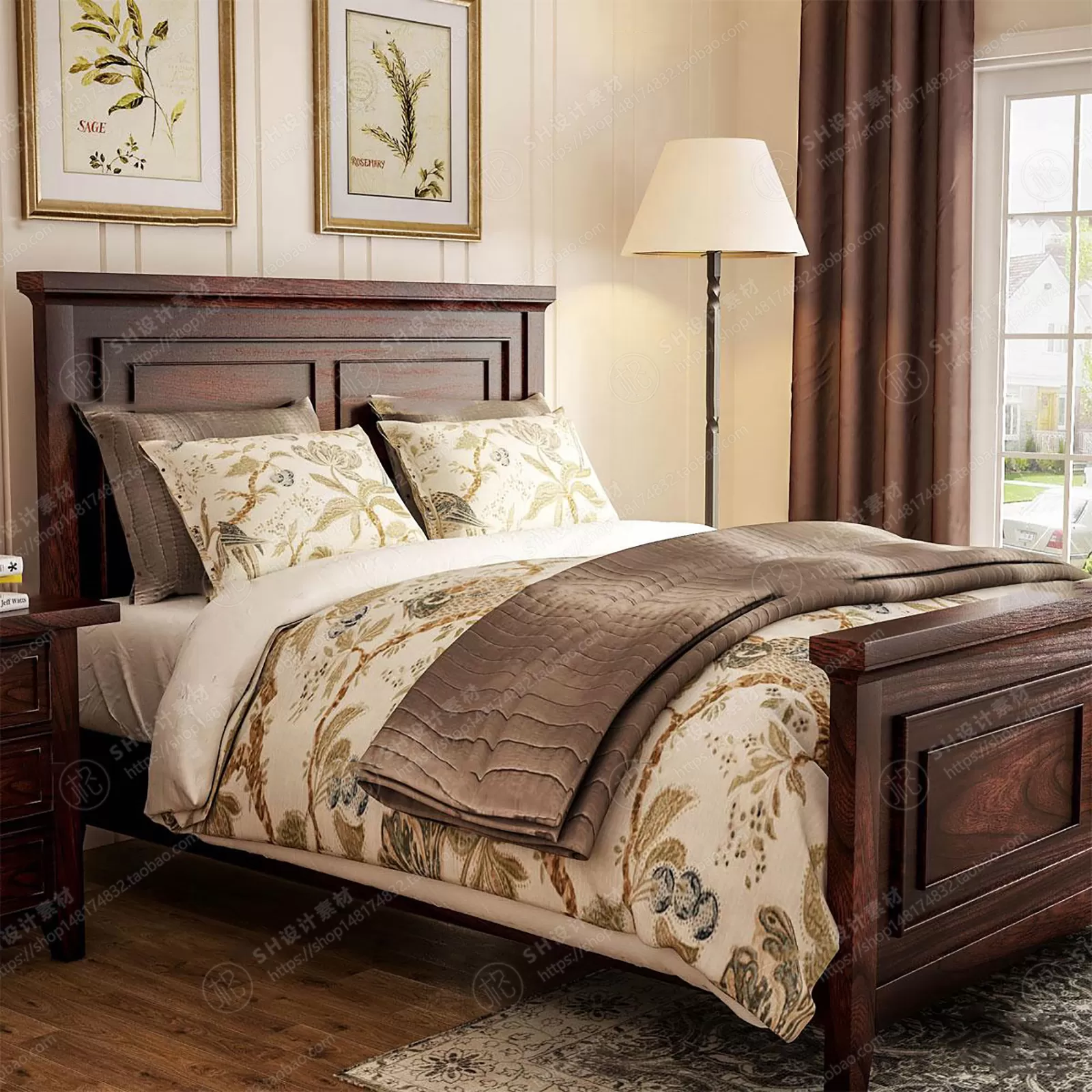 Bed – 3D Models – 1892