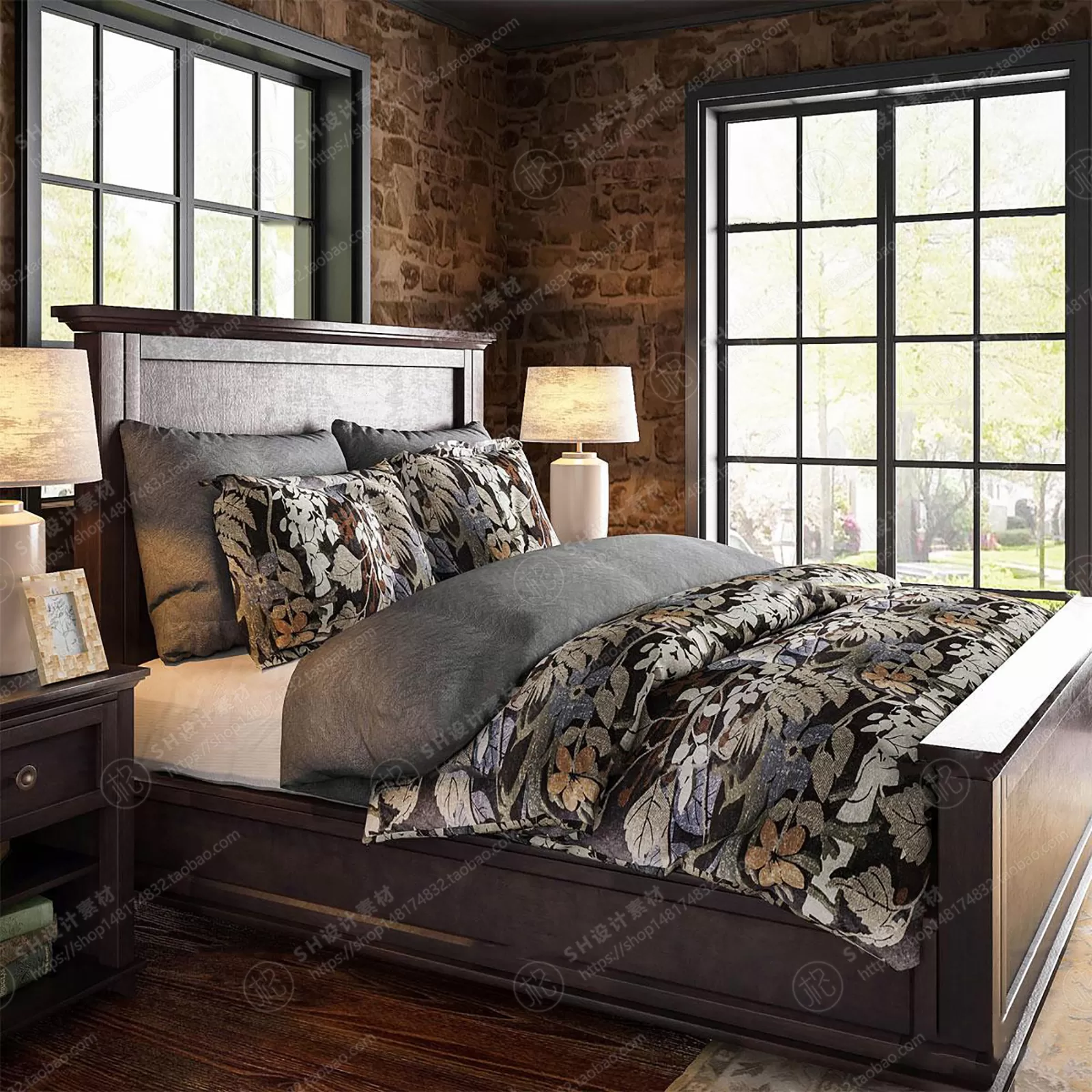 Bed – 3D Models – 1894