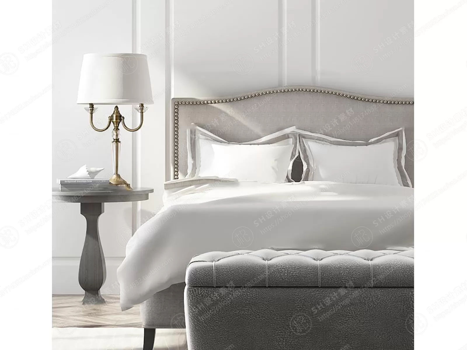 Bed – 3D Models – 1897