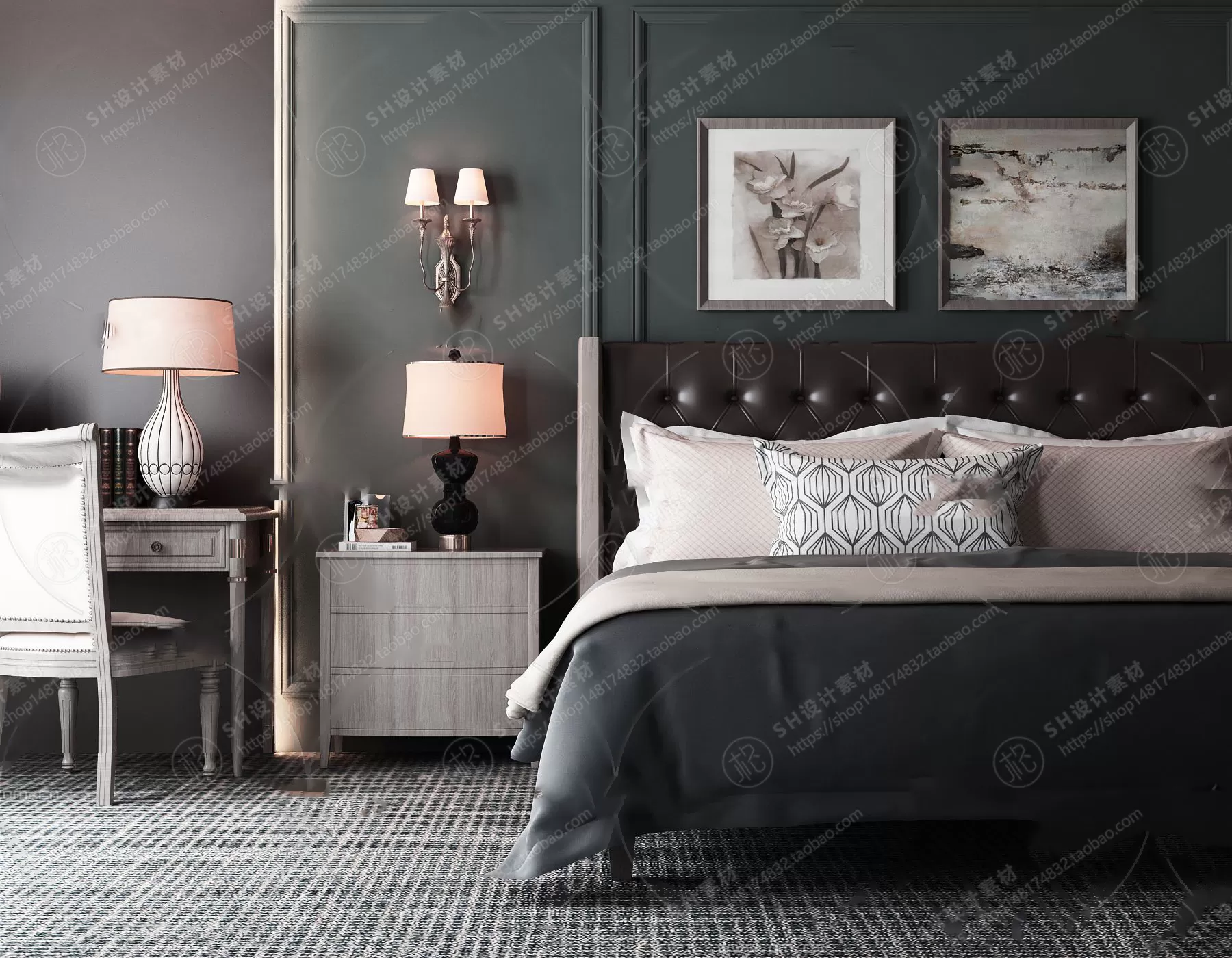 Bed – 3D Models – 1900