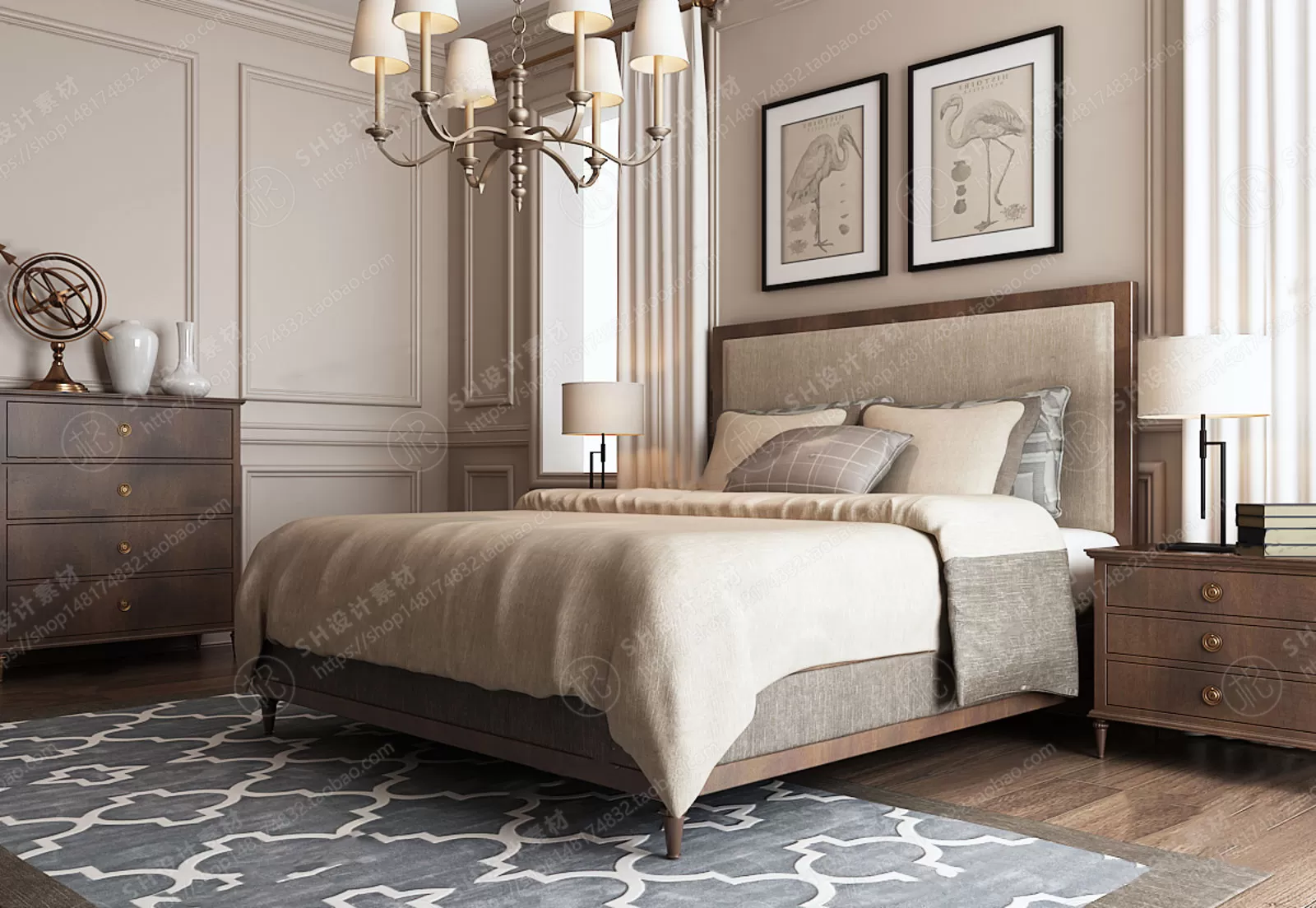 Bed – 3D Models – 1902