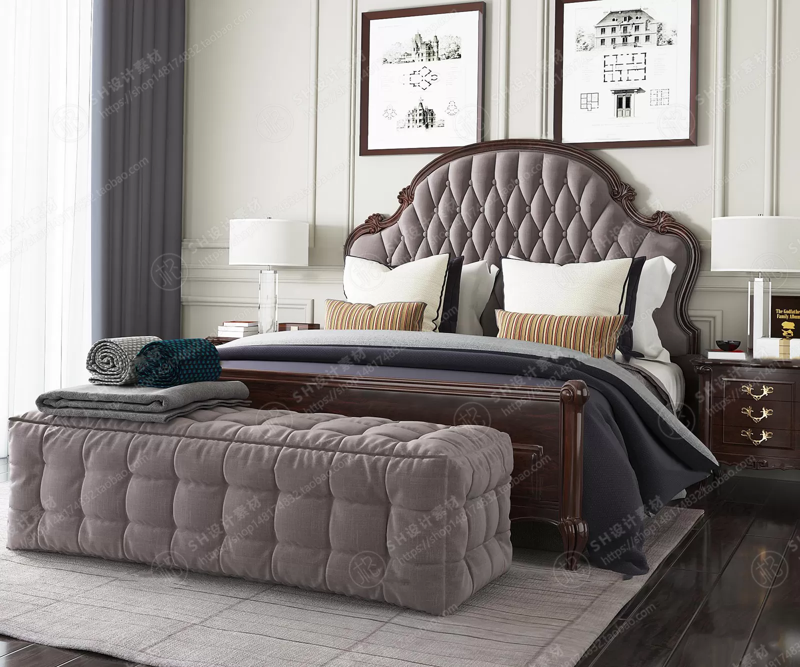 Bed – 3D Models – 1903