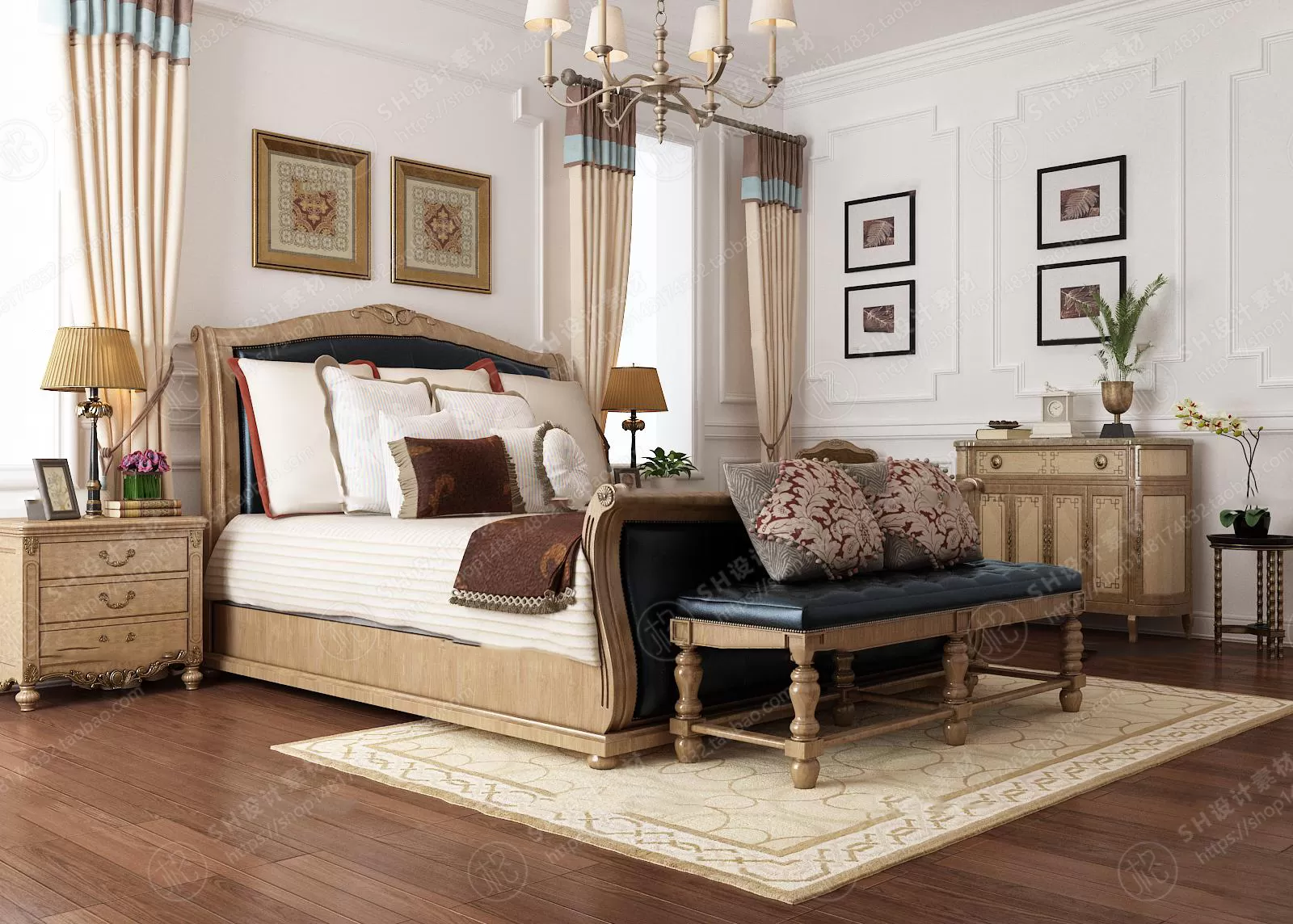 Bed – 3D Models – 1906