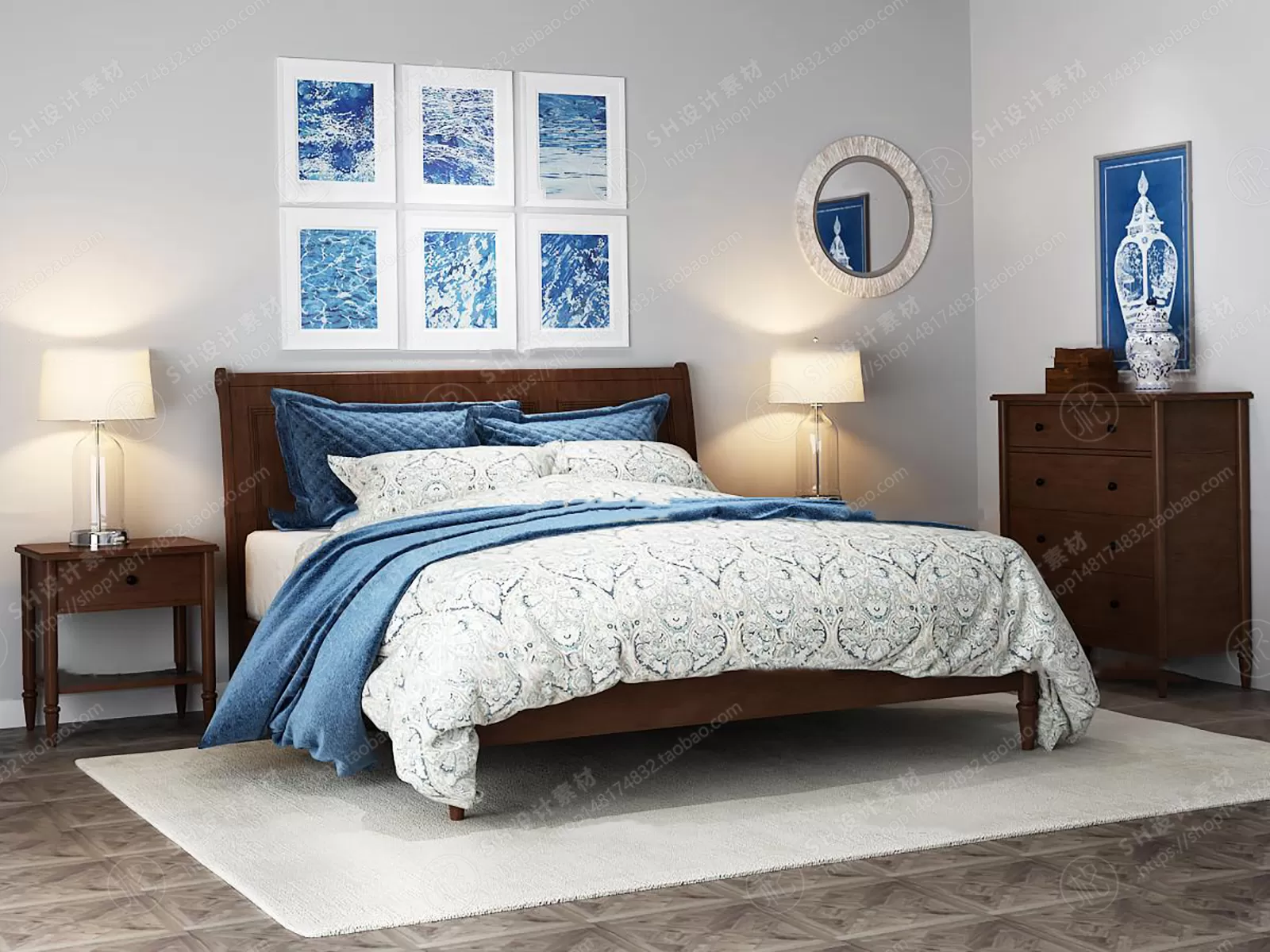 Bed – 3D Models – 1910