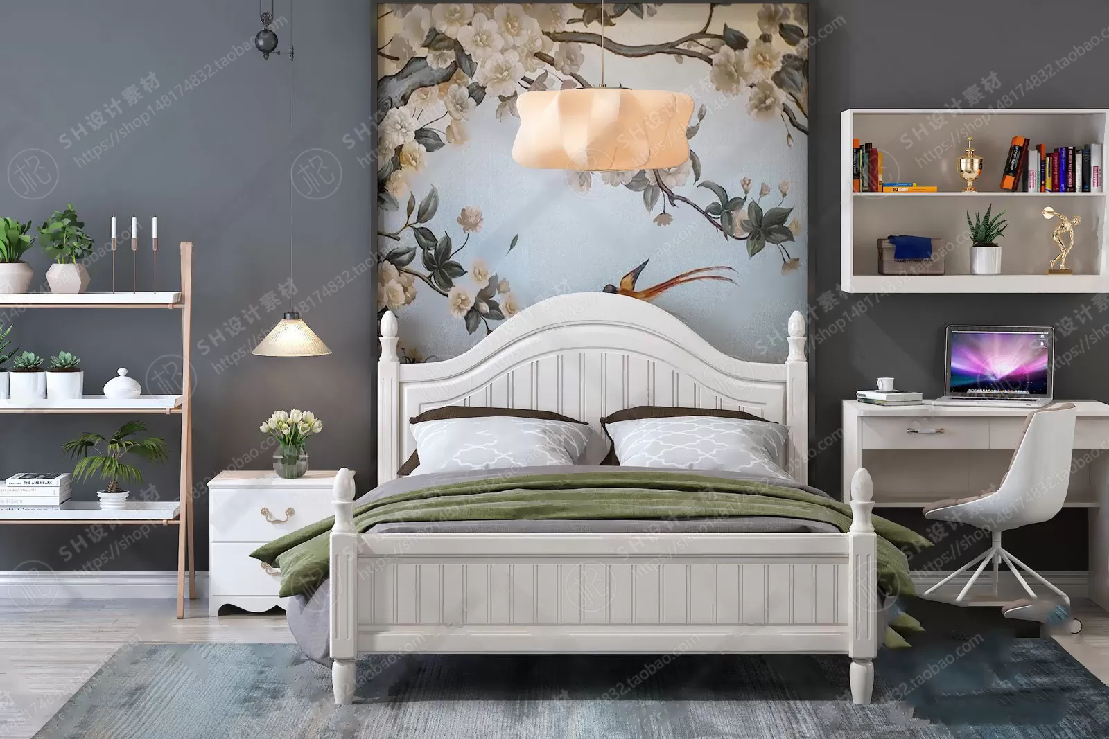 Bed – 3D Models – 1912