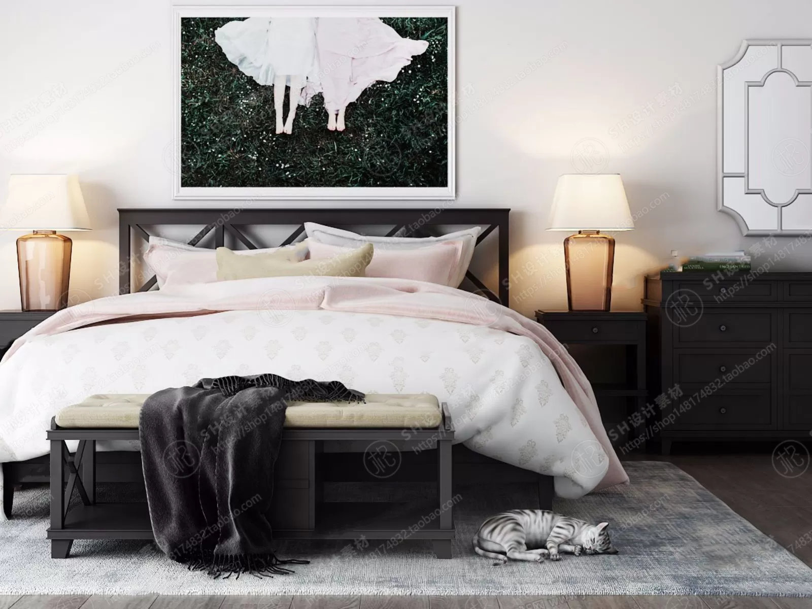 Bed – 3D Models – 1914