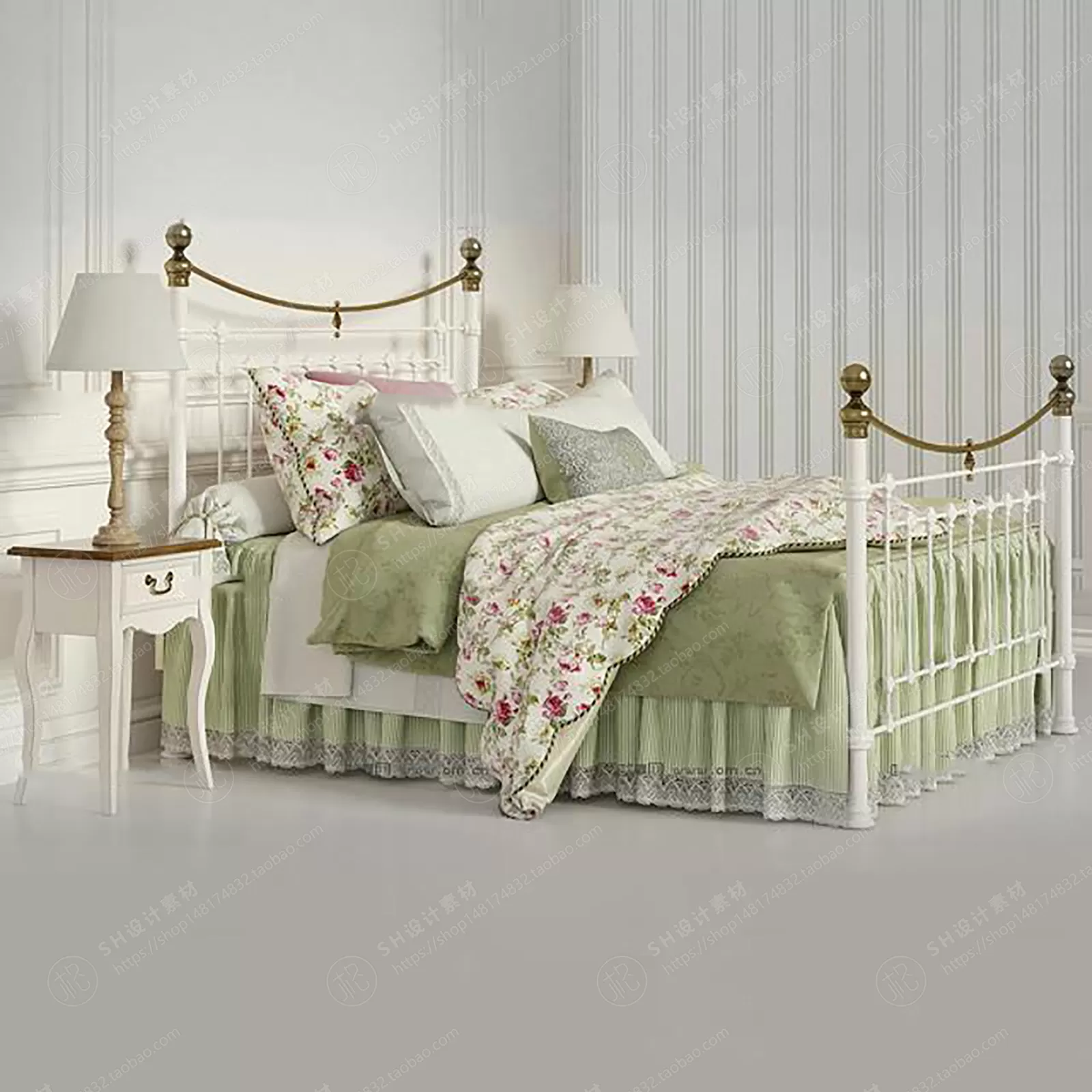 Bed – 3D Models – 1916