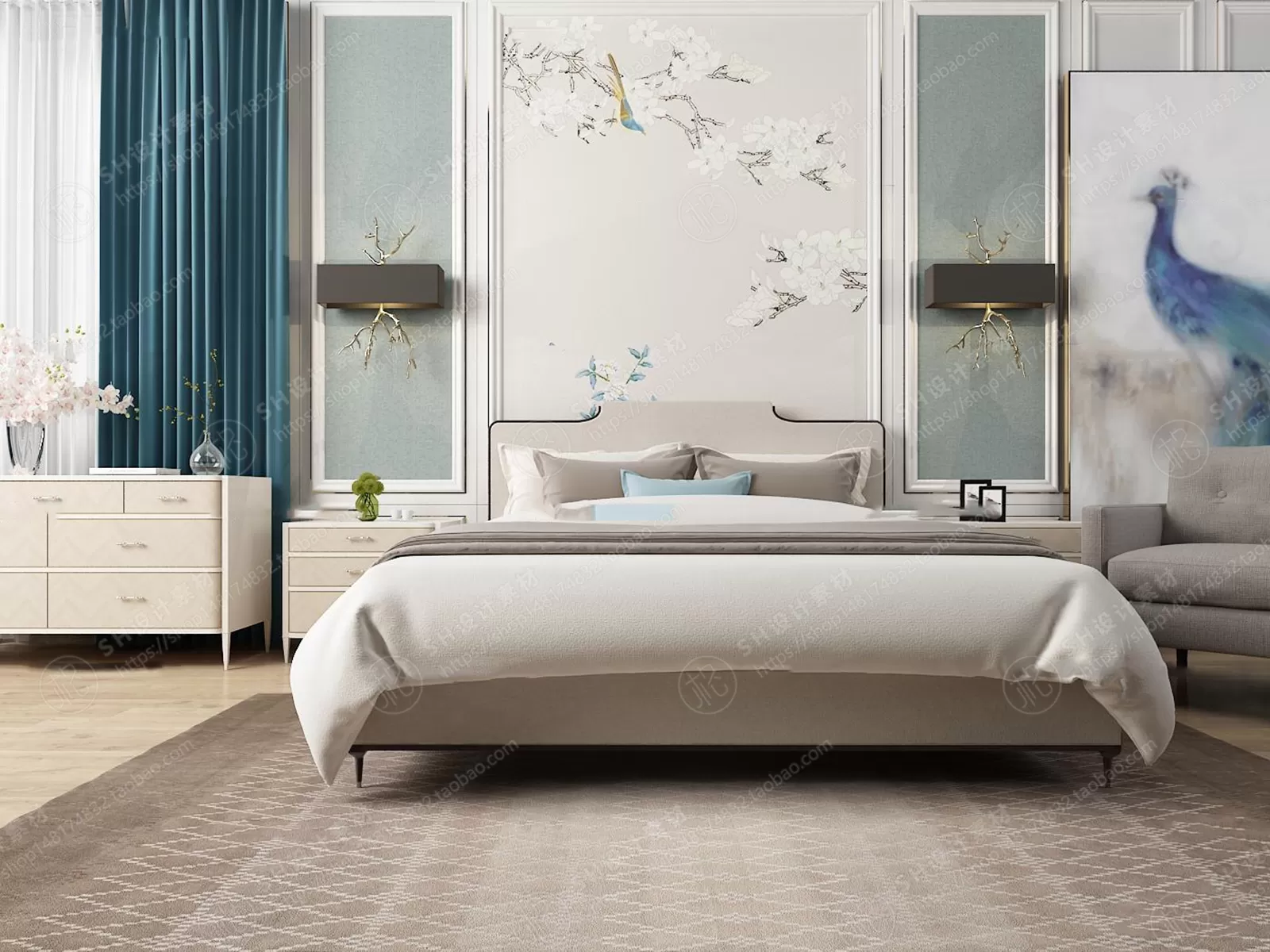 Bed – 3D Models – 1917