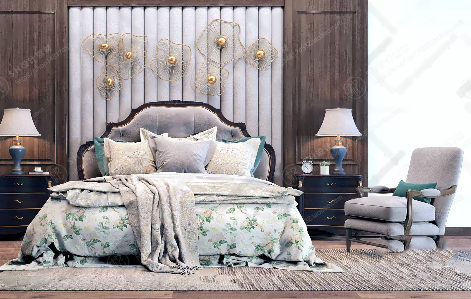 Bed – 3D Models – 1919