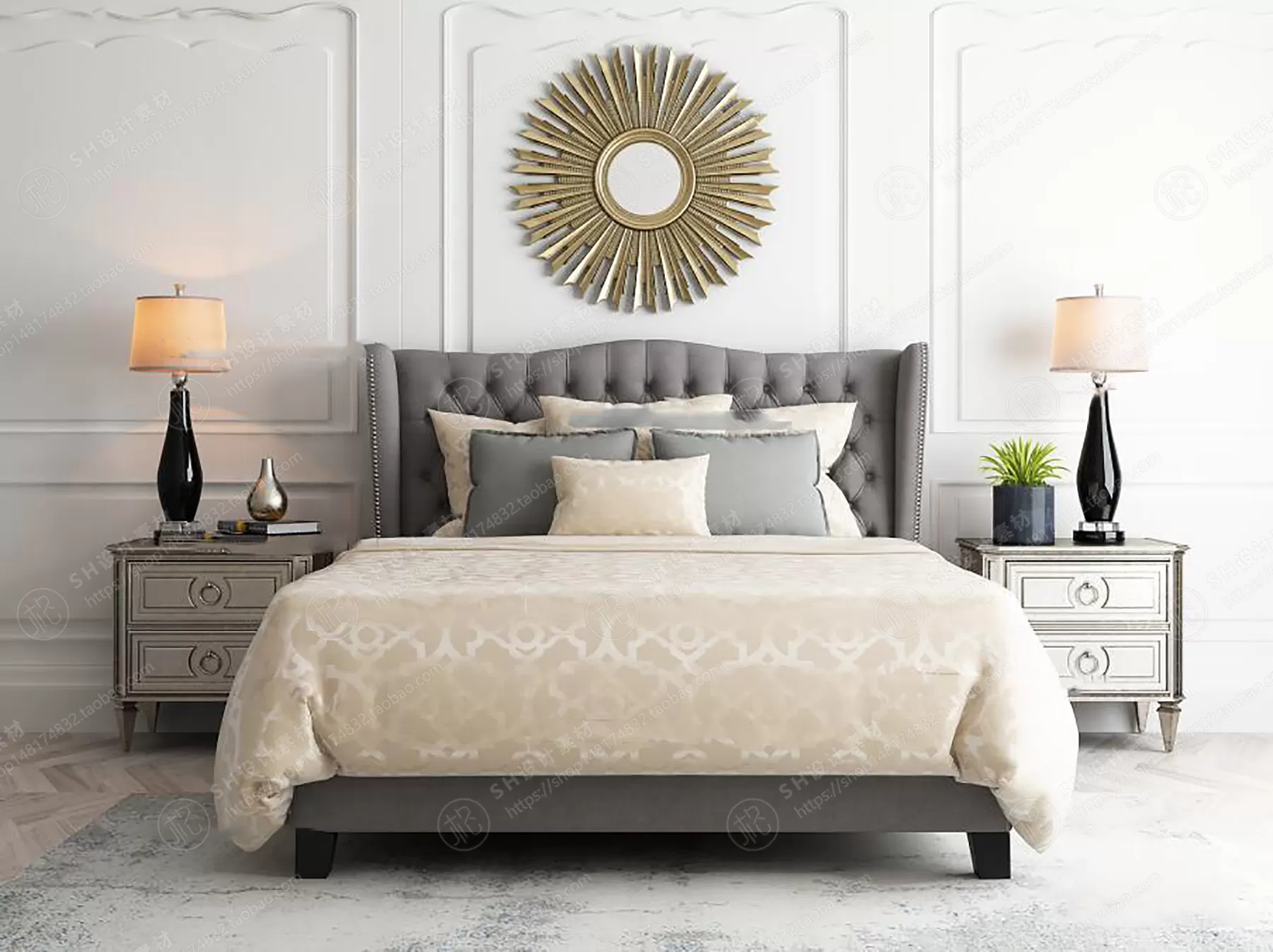 Bed – 3D Models – 1920