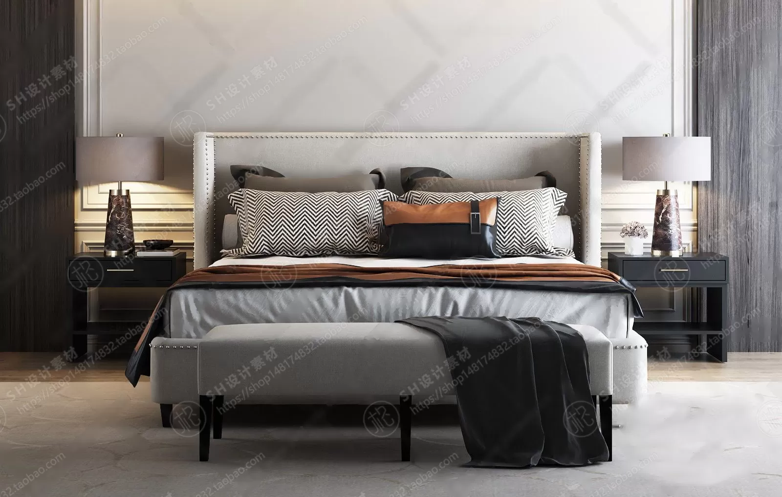 Bed – 3D Models – 1922