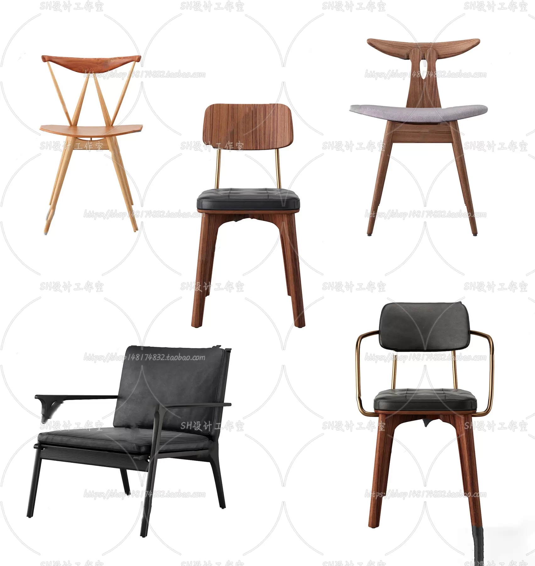 Chair – Single Chair 3D Models – 1943 Chair – Single Chair 3D Models – 1943