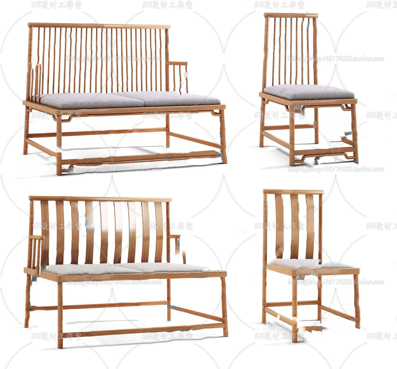 Chair – Single Chair 3D Models – 1944 Chair – Single Chair 3D Models – 1944