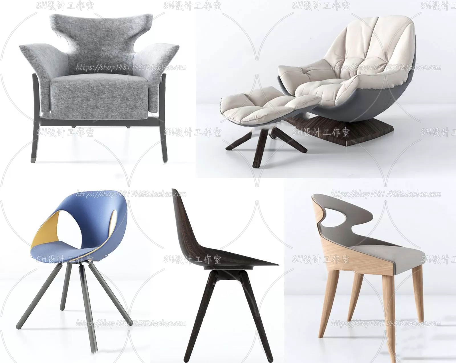 Chair – Single Chair 3D Models – 1965 Chair – Single Chair 3D Models – 1965