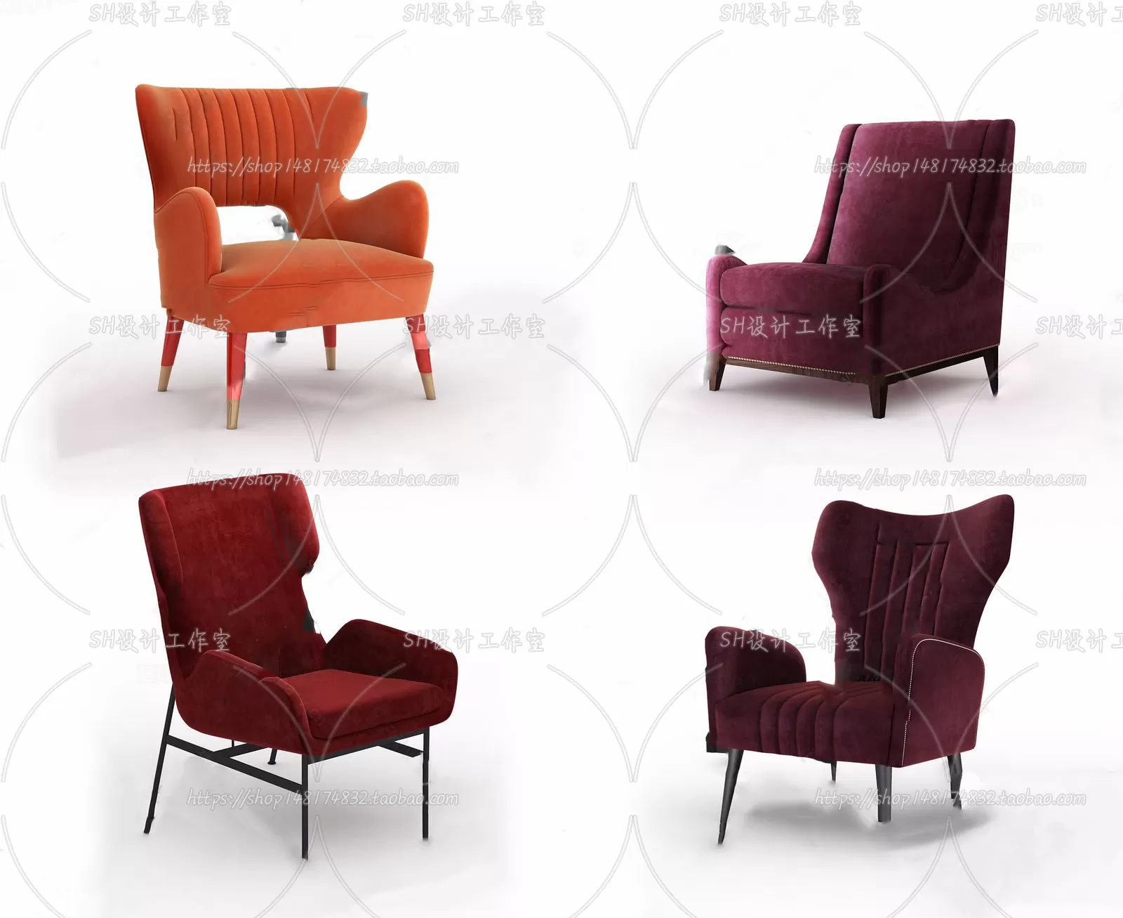 Chair – Single Chair 3D Models – 1996 Chair – Single Chair 3D Models – 1996