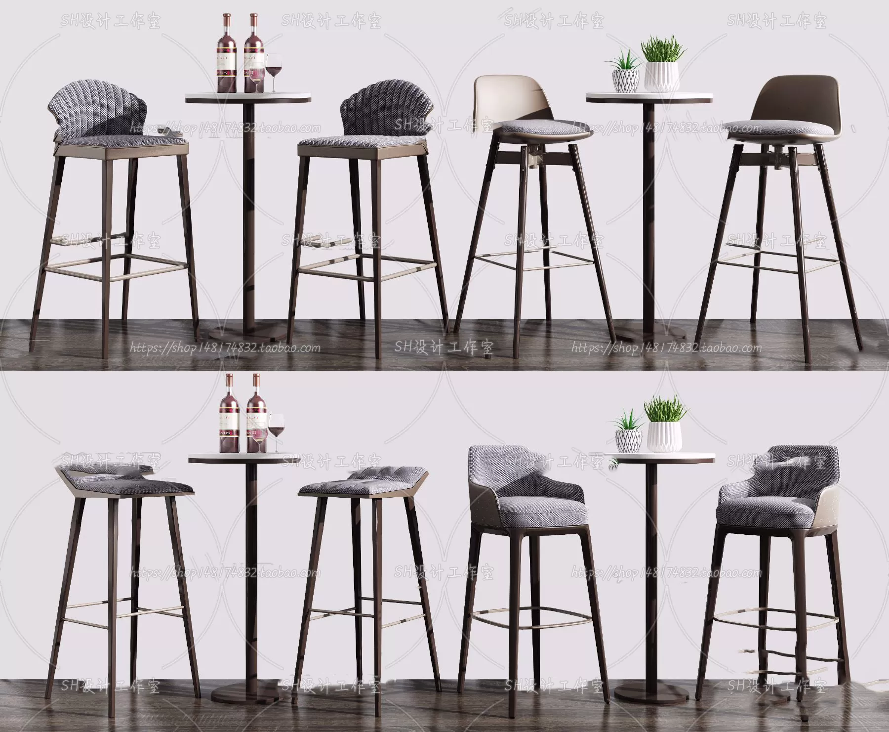Bar Chair 3D Models – 2066