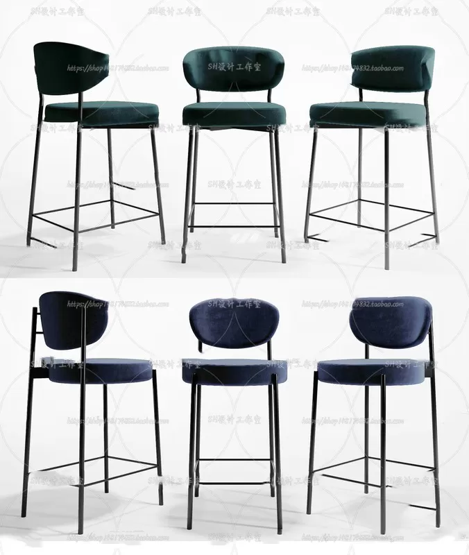 Bar Chair 3D Models – 2067