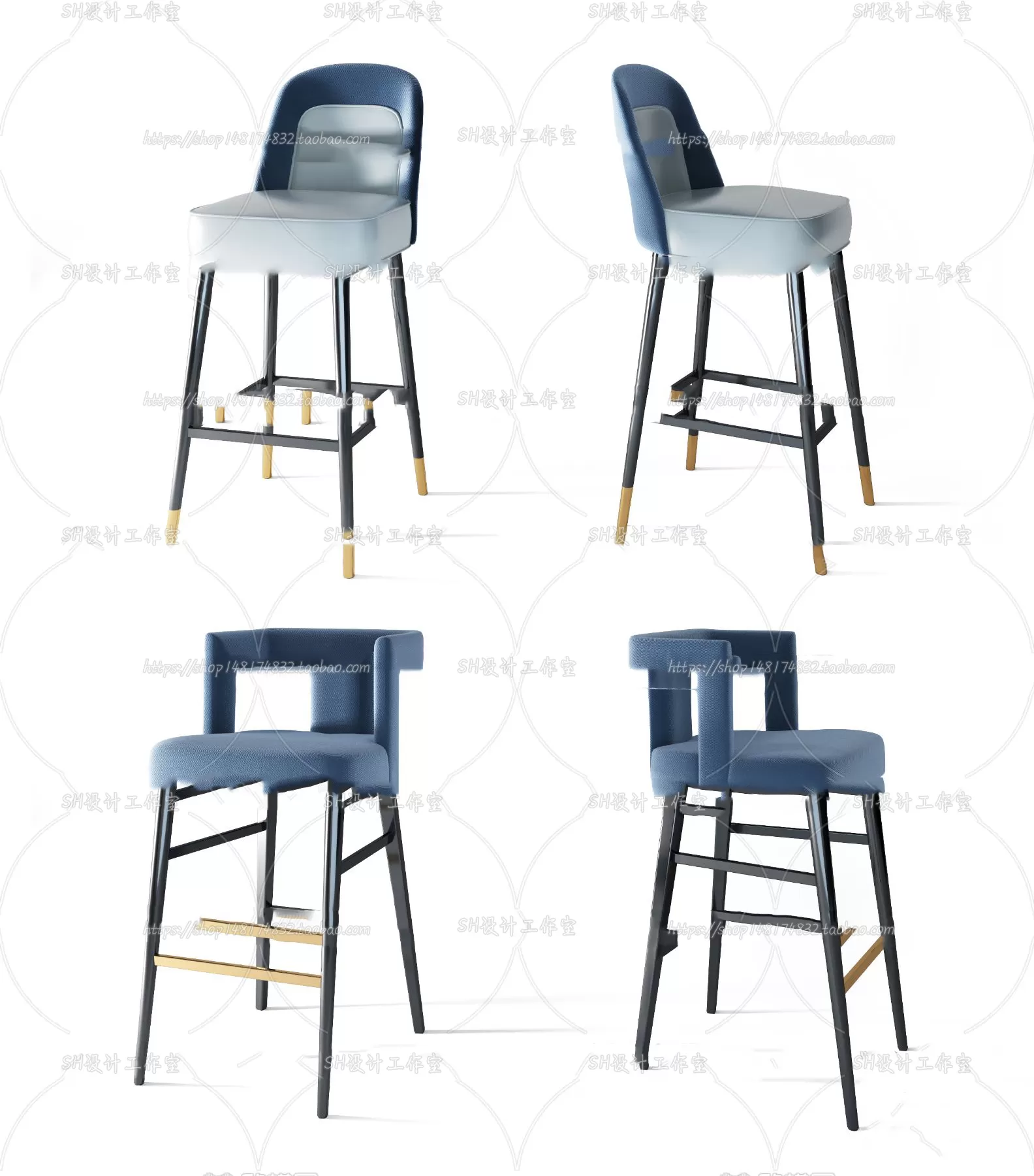 Bar Chair 3D Models – 2068