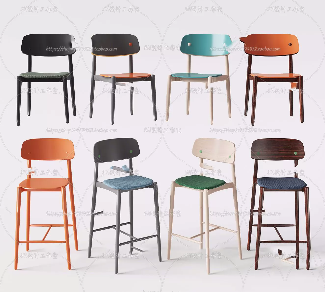 Bar Chair 3D Models – 2071
